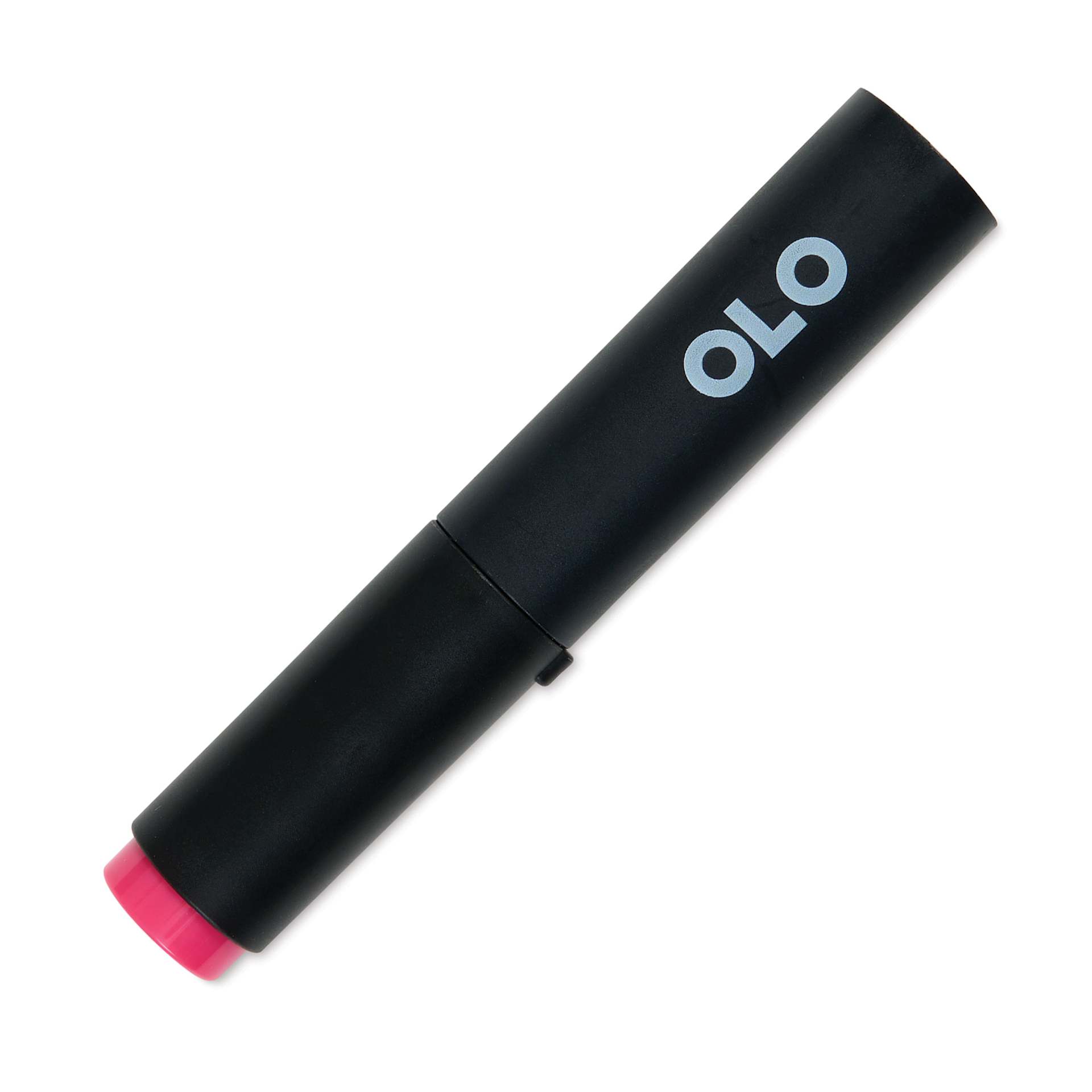 Olo Brush-Tip Half Marker - RV0.4 Hot Pink with cap on