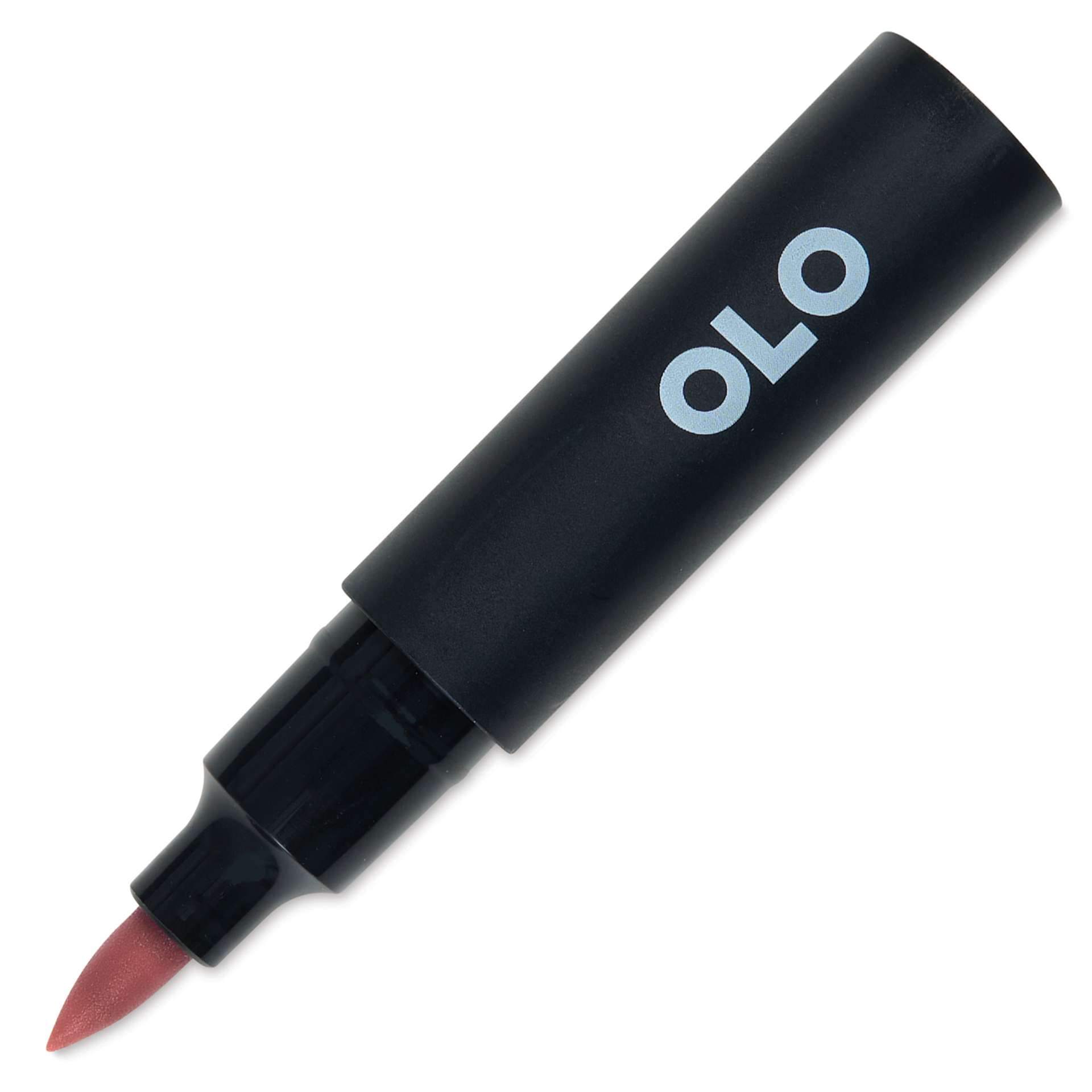 Olo Brush-Tip Half Marker - R5.3 Dusty Rose with cap off