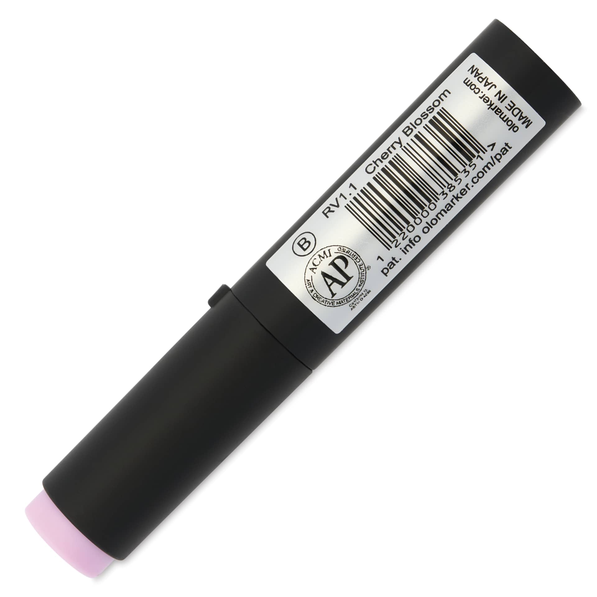 Olo Brush-Tip Half Marker - RV1.1, Cherry Blossom - back of marker