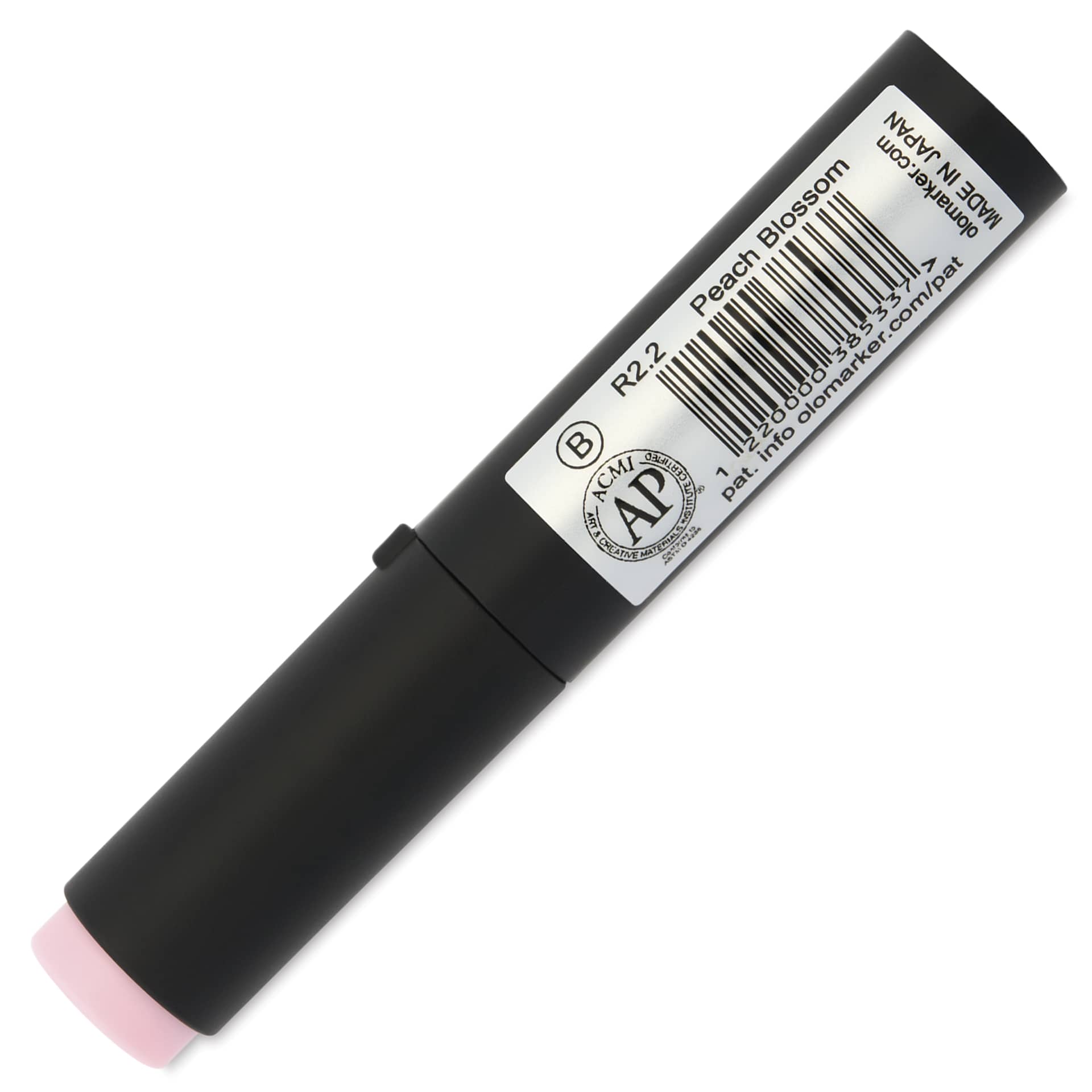 Olo Brush-Tip Half Marker - RV2.2, Peach Blossom - back of marker