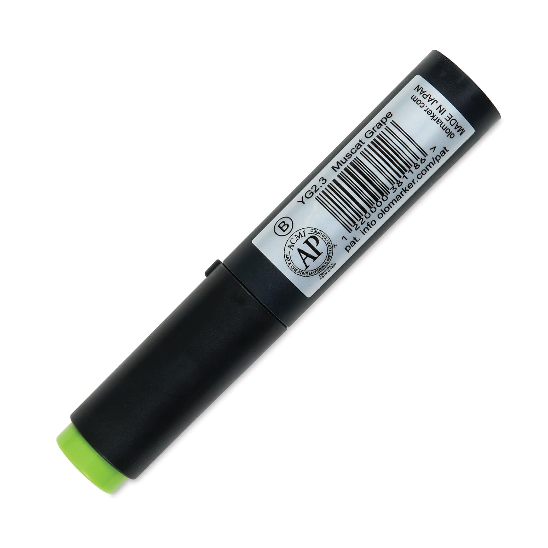 Olo Brush-Tip Half Marker - YG2.3 Muscat Grape back with cap on
