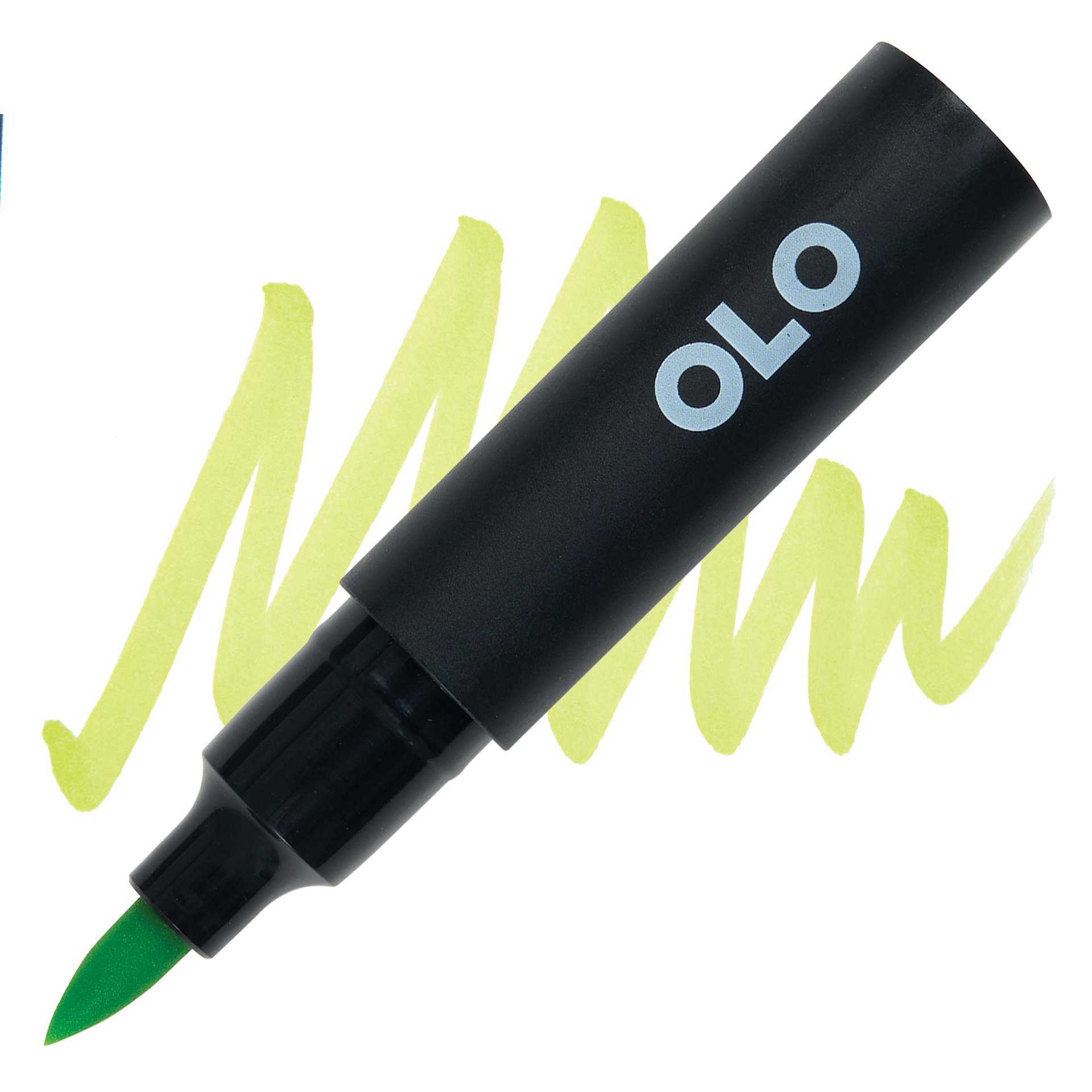 Olo Brush-Tip Half Marker - YG2.3 Muscat Grape marker and swatch