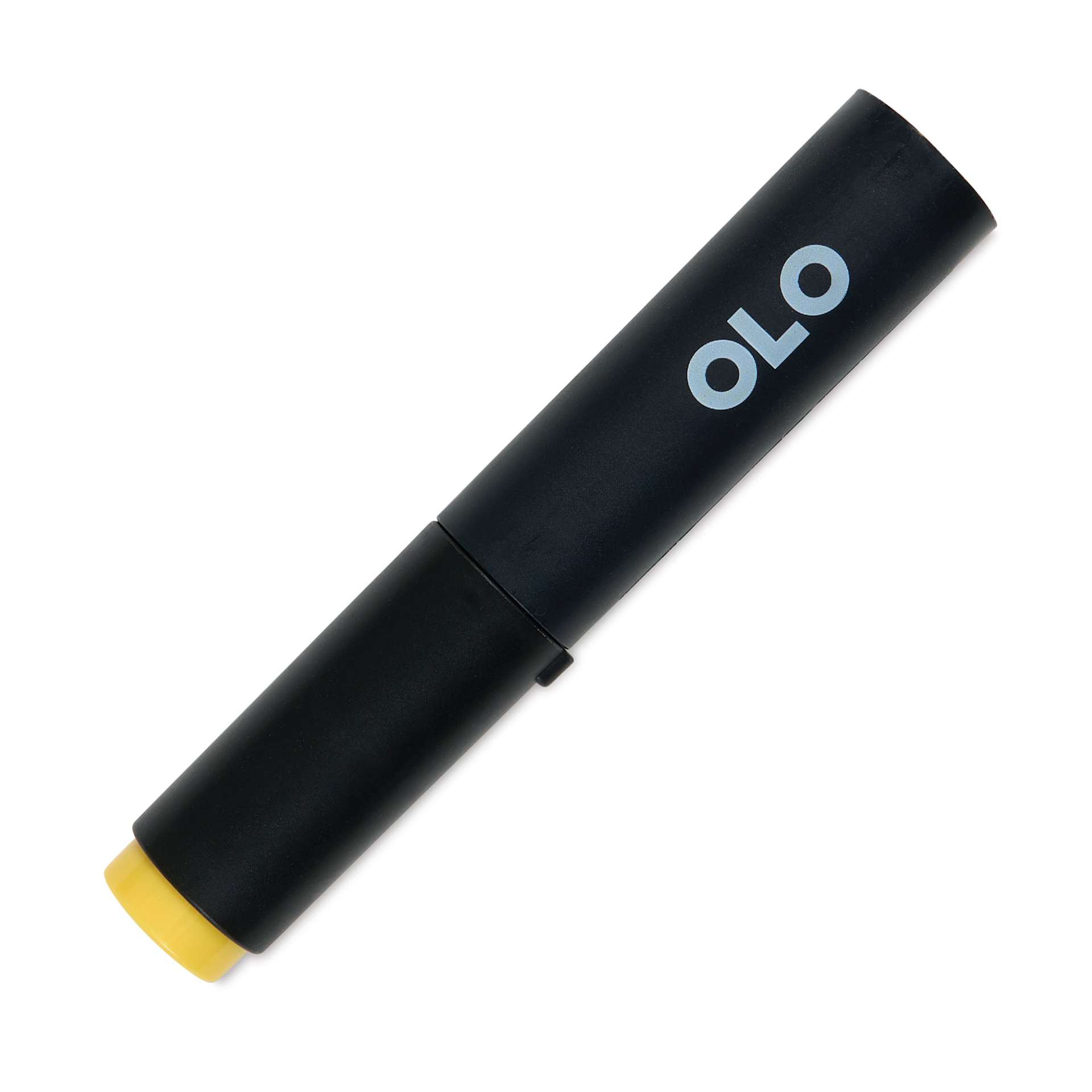 Olo Brush-Tip Half Marker - Y2.2 Daffodil front with cap on