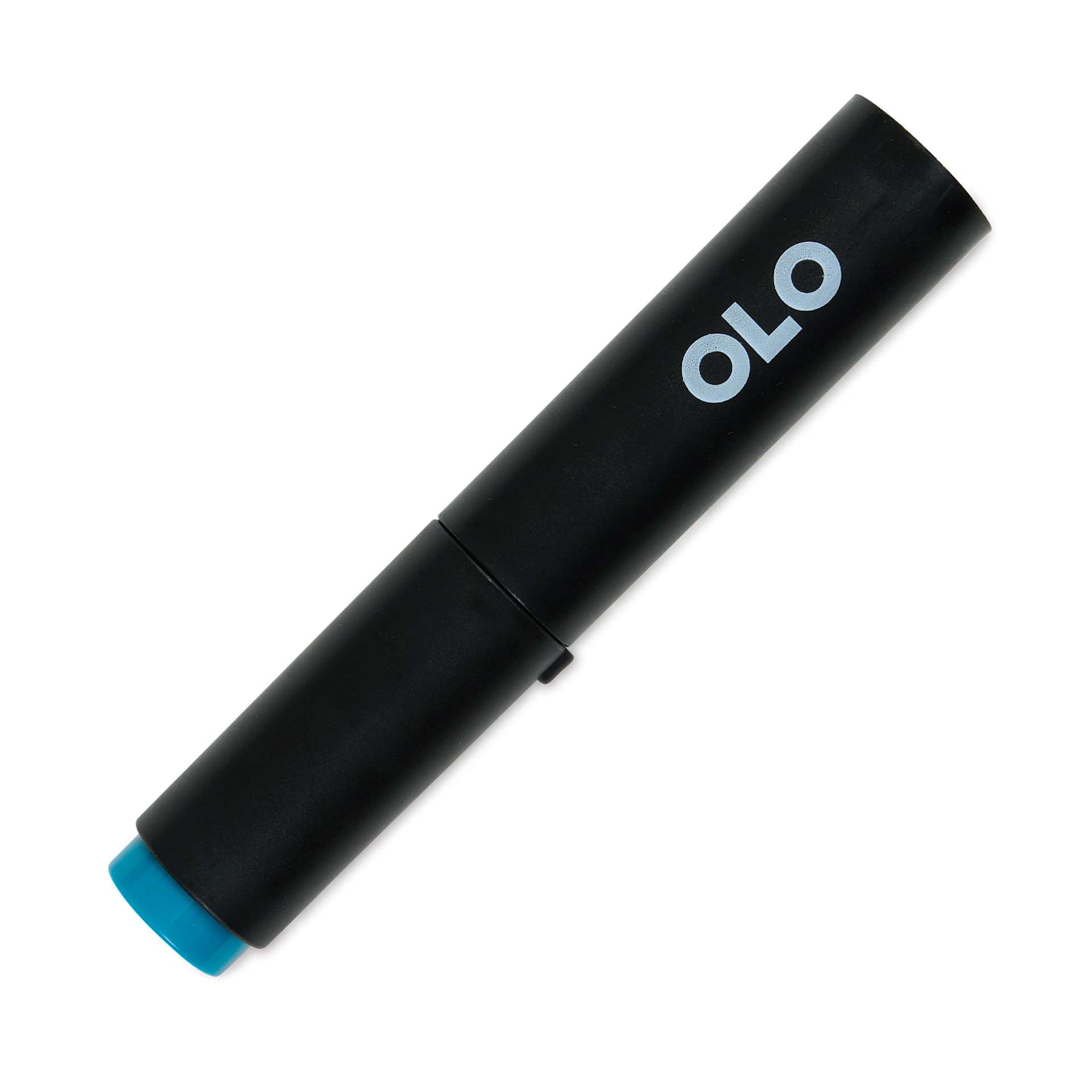 Olo Brush-Tip Half Marker - BG0.7 Blue Iguana front with cap on