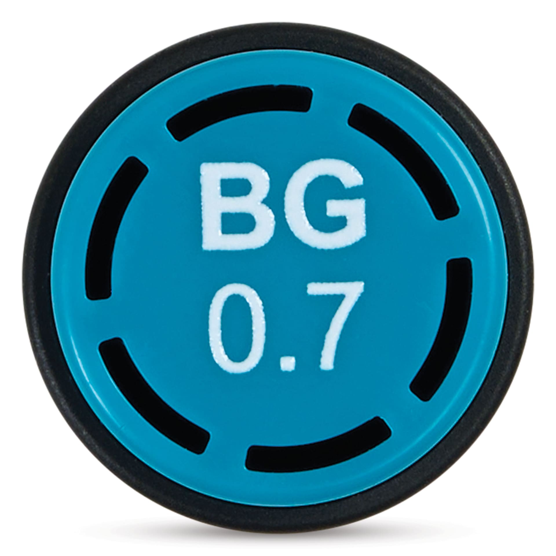 Olo Brush-Tip Half Marker - BG0.7 Blue Iguana end of cap