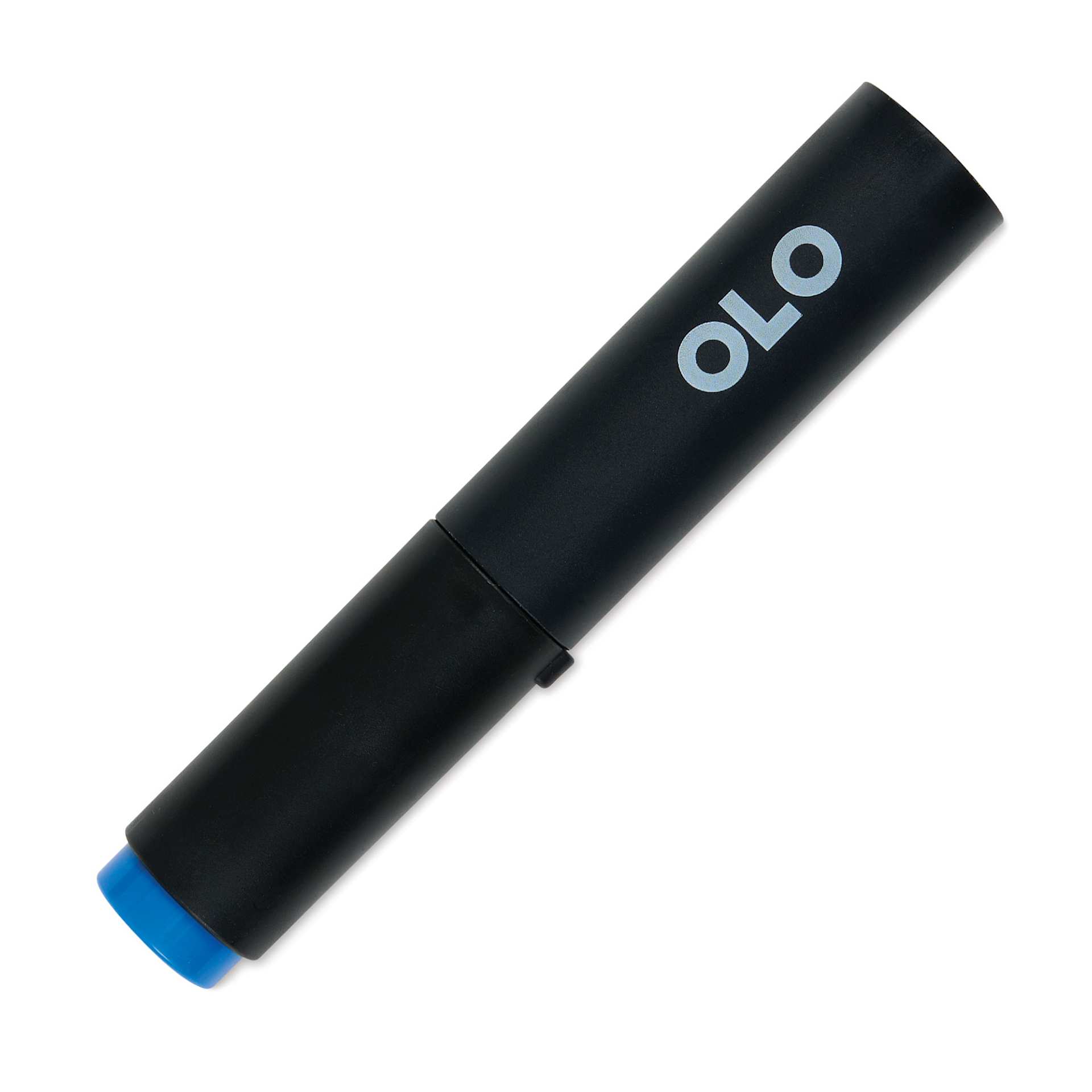 Olo Brush-Tip Half Marker - B0.5 Blue Sapphire front with cap on