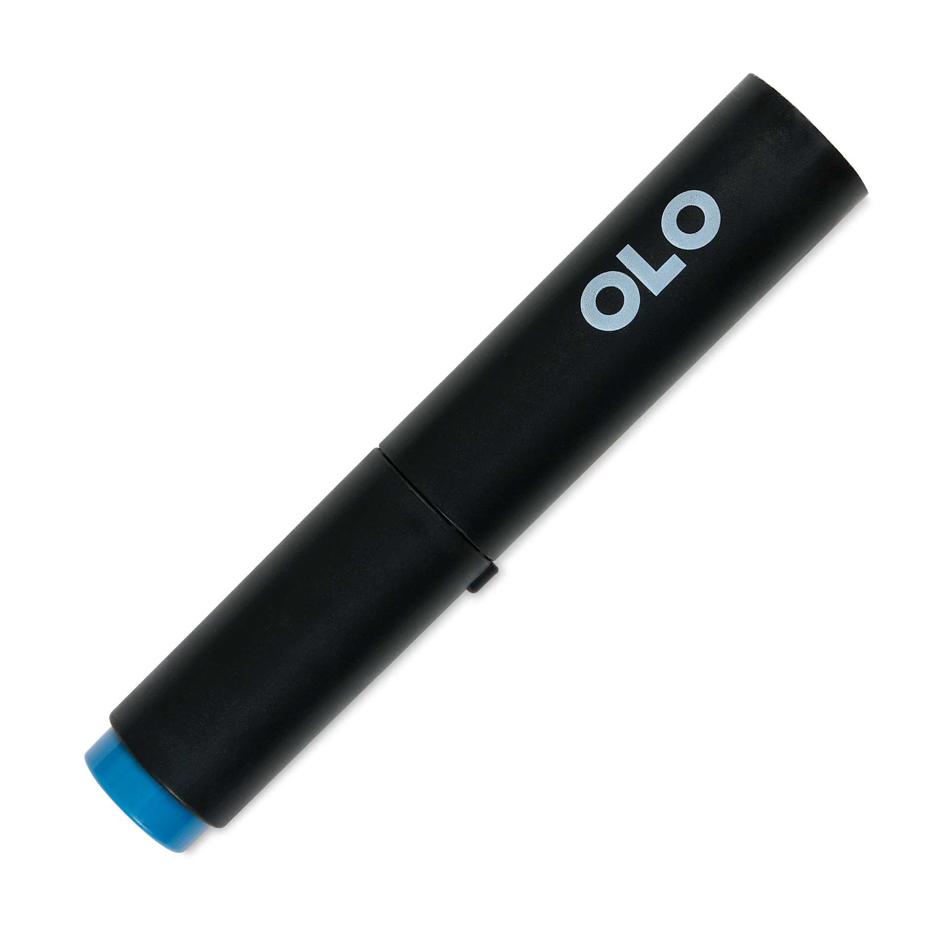 Olo Brush-Tip Half Marker - B4.6 Blueberry front with cap on