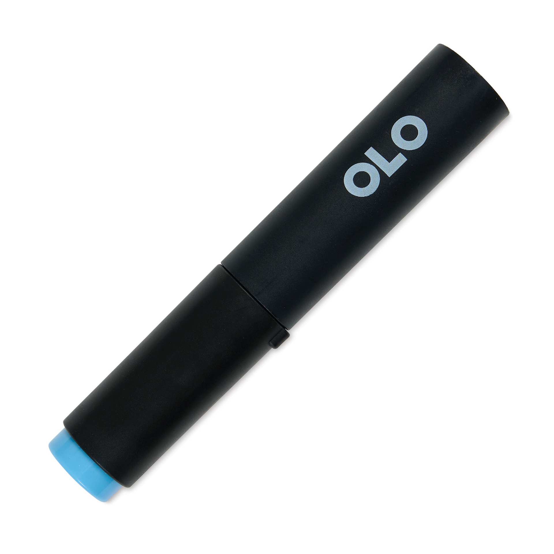 Olo Brush-Tip Half Marker - B4.3 Vintage Blue with cap on