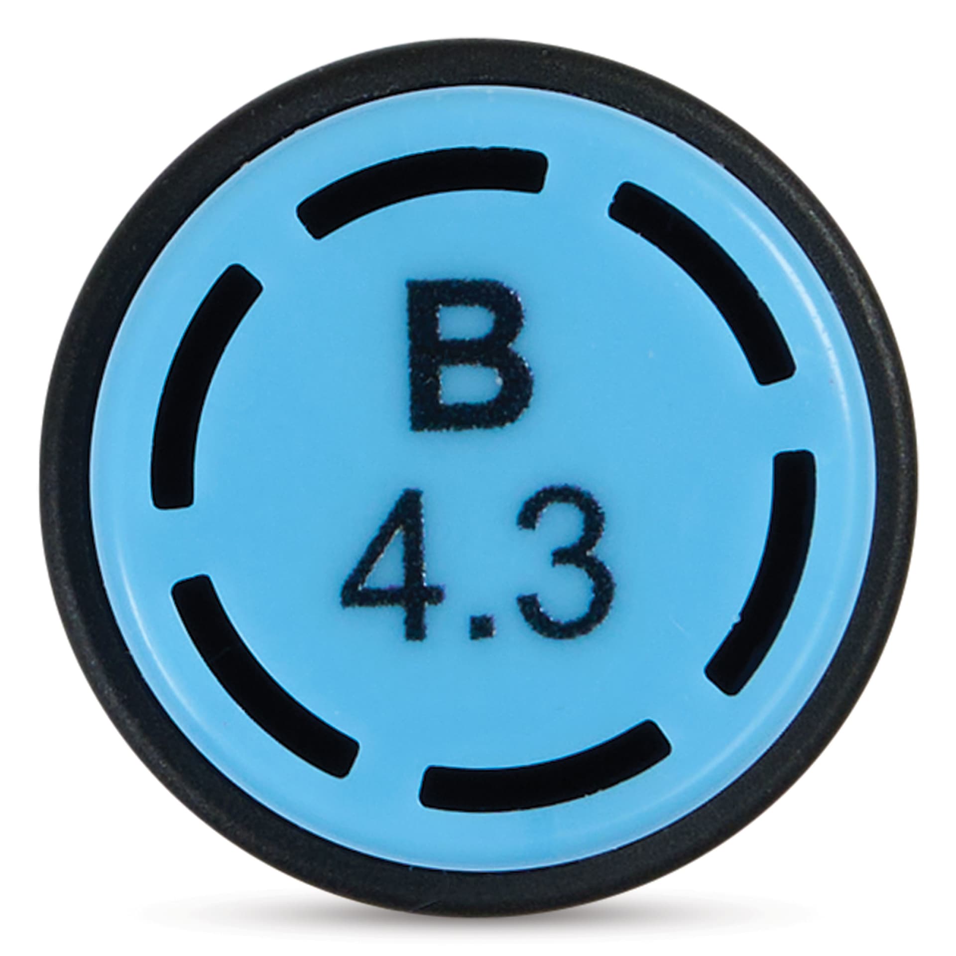 Olo Brush-Tip Half Marker - B4.3 Vintage Blue end of cap