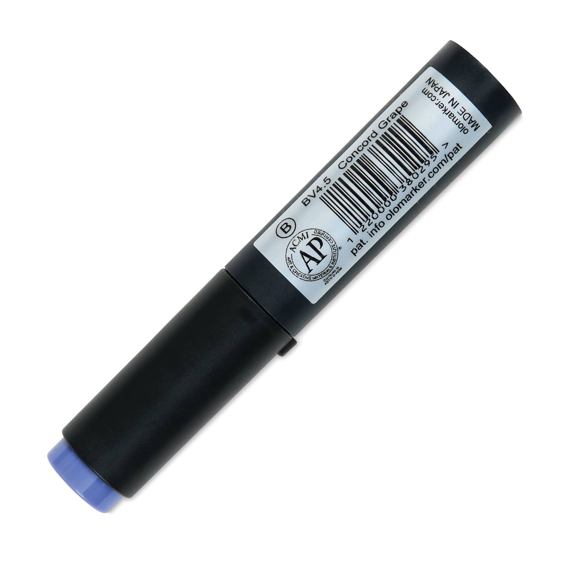 Olo Brush-Tip Half Marker -  BV4.5 Concord Grape back with cap on