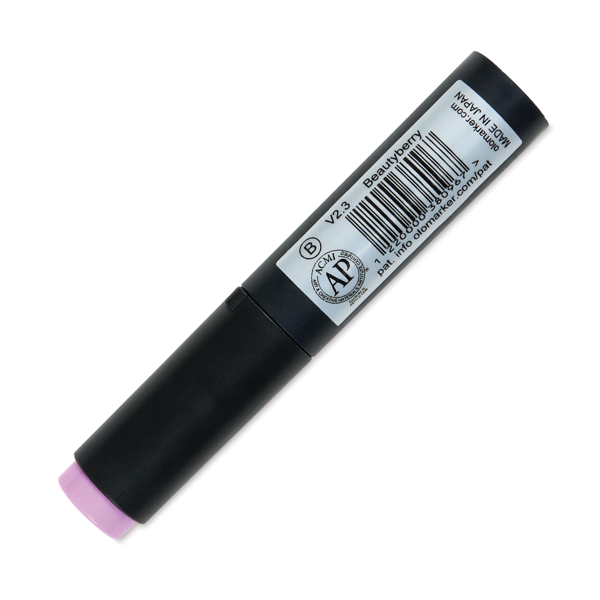 Olo Brush-Tip Half Marker - V2.3 Beautyberry back with cap on