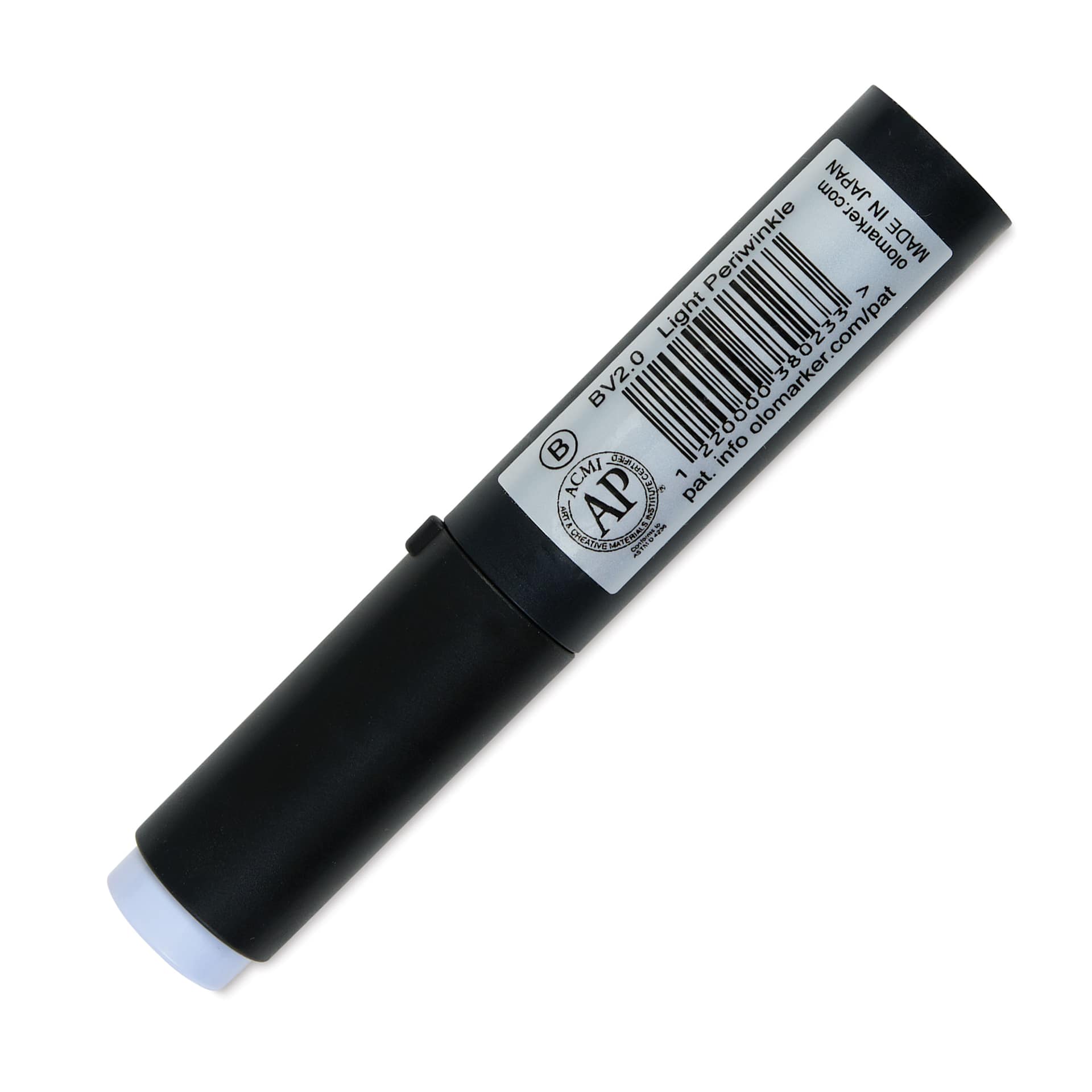 Olo Brush-Tip Half Marker - BV2.0 Light Periwinkle back with cap on
