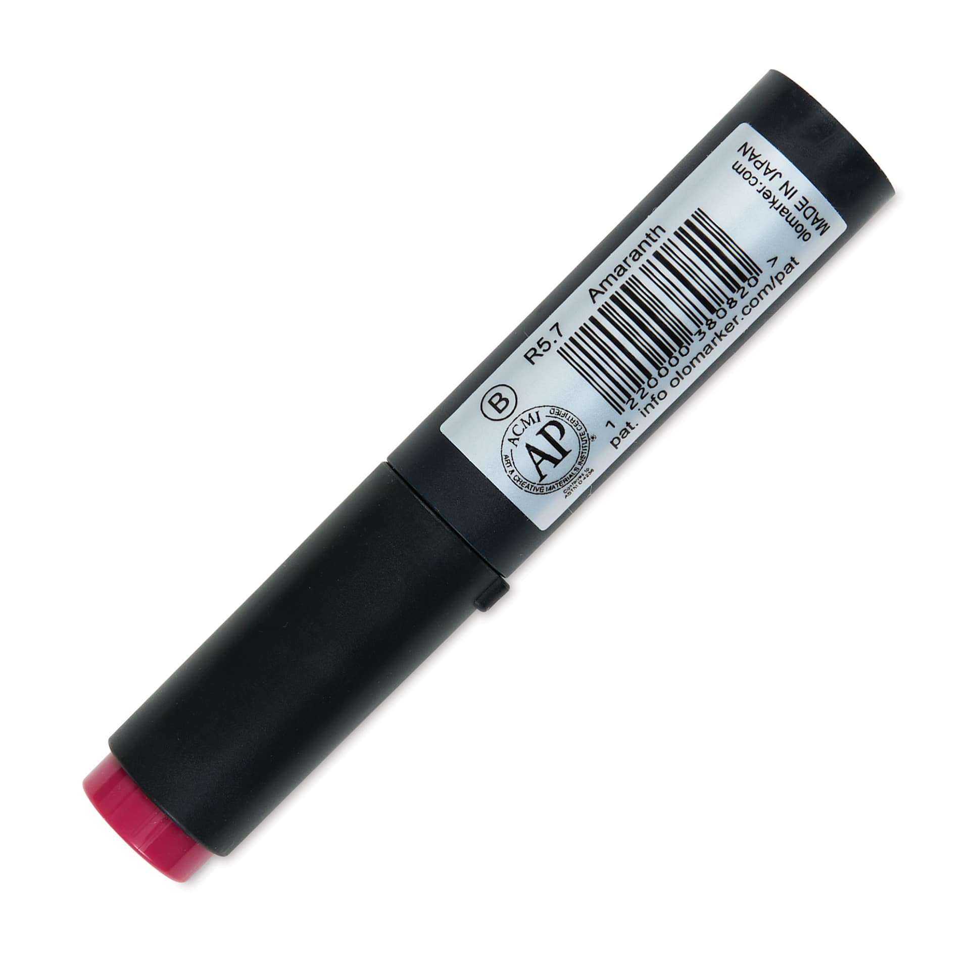 Olo Brush-Tip Half Marker - R5.7 Amaranth back with cap on