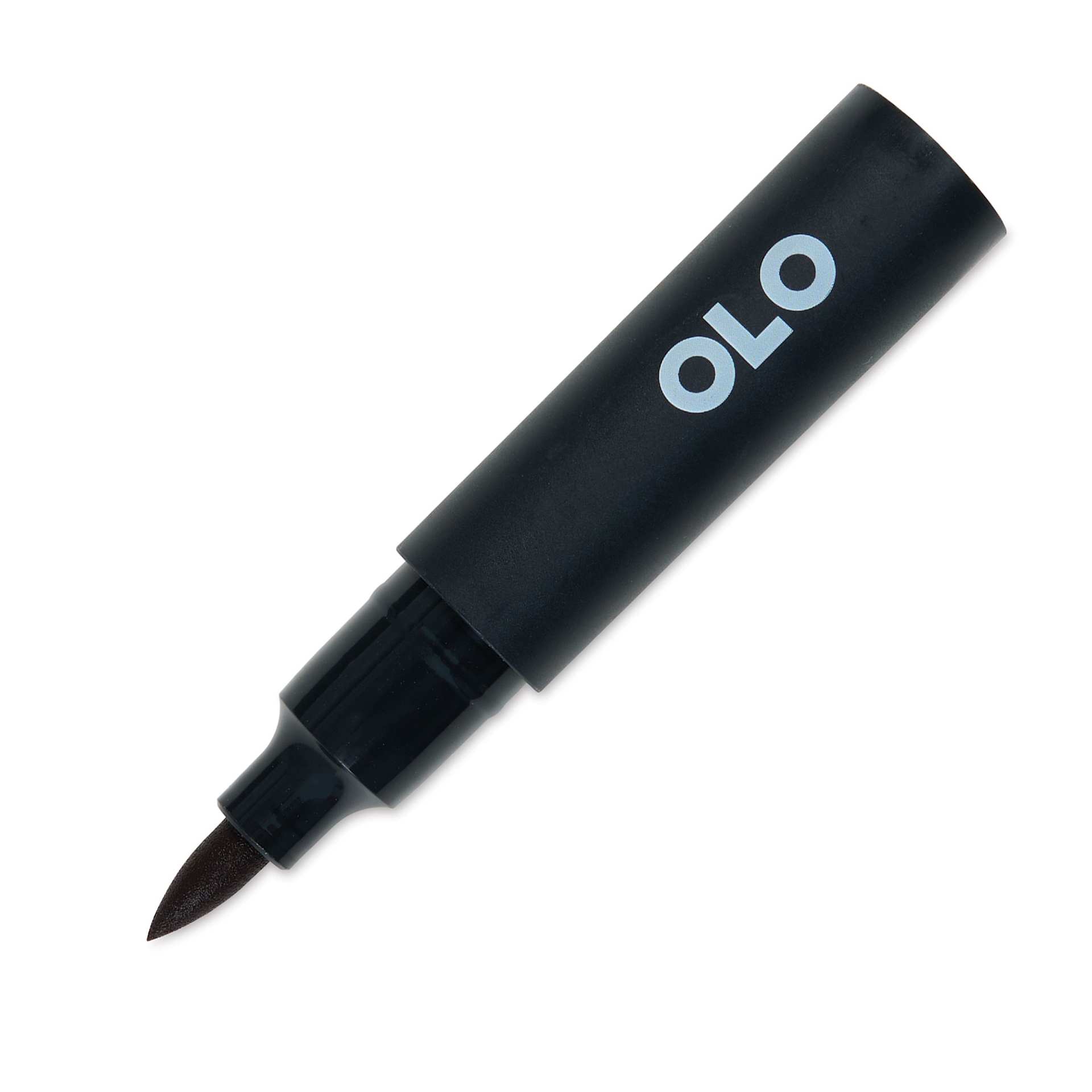 Olo Brush-Tip Half Marker - R5.7 Amaranth front with cap off