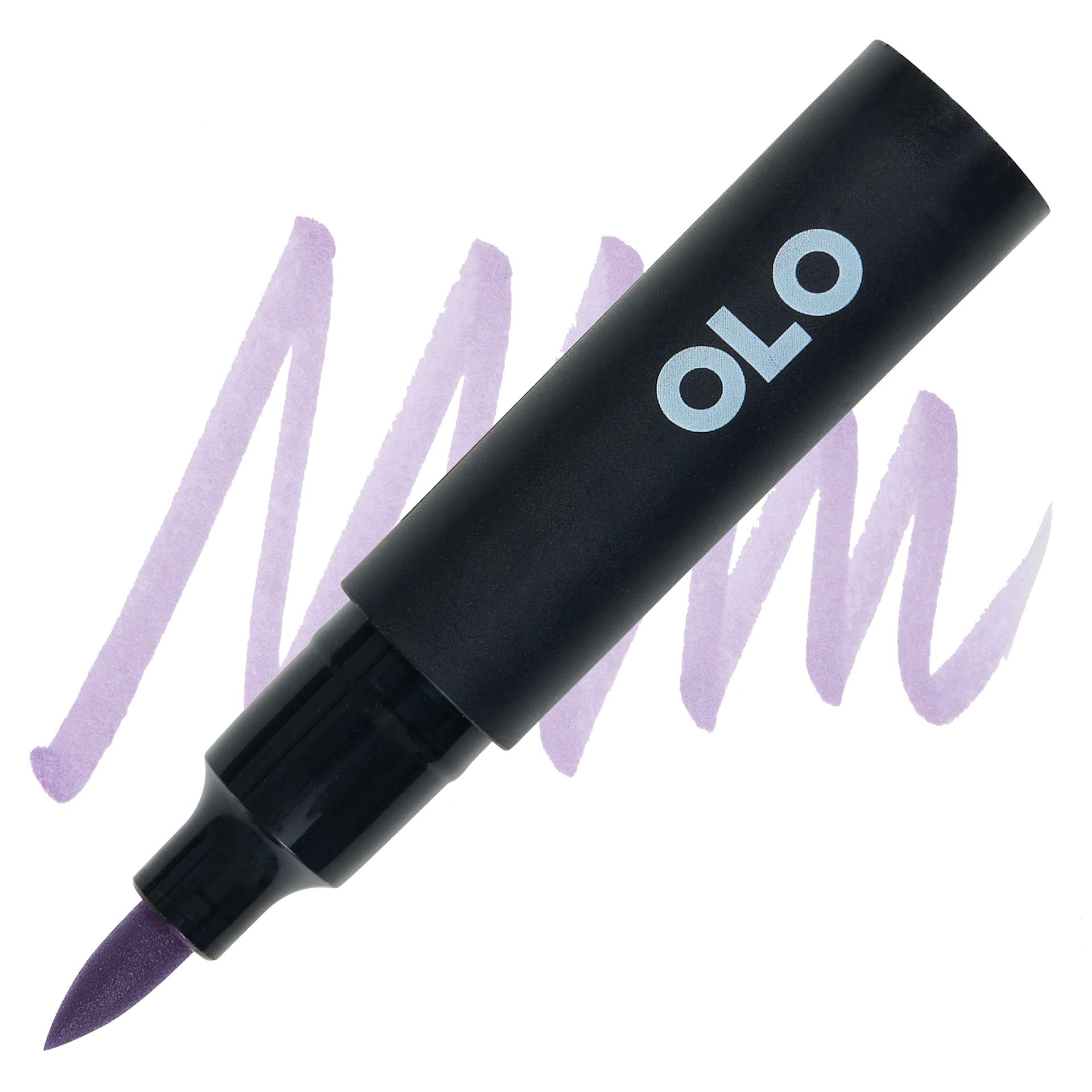 Olo Brush-Tip Half Marker - BV4.4 Globe Thistle swatch and marker