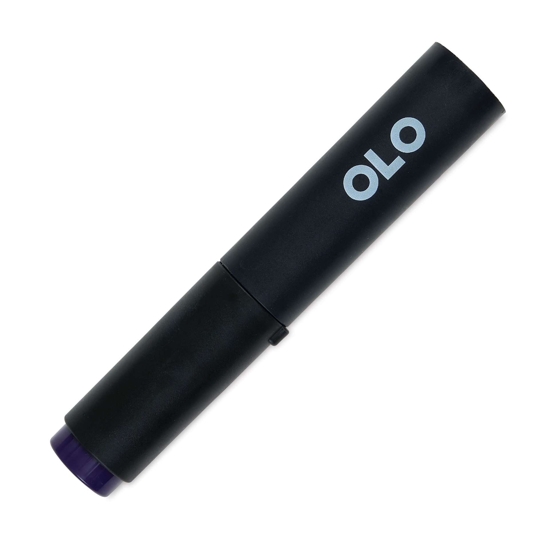 Olo Brush-Tip Half Marker - V2.8 Blackberry front with cap on