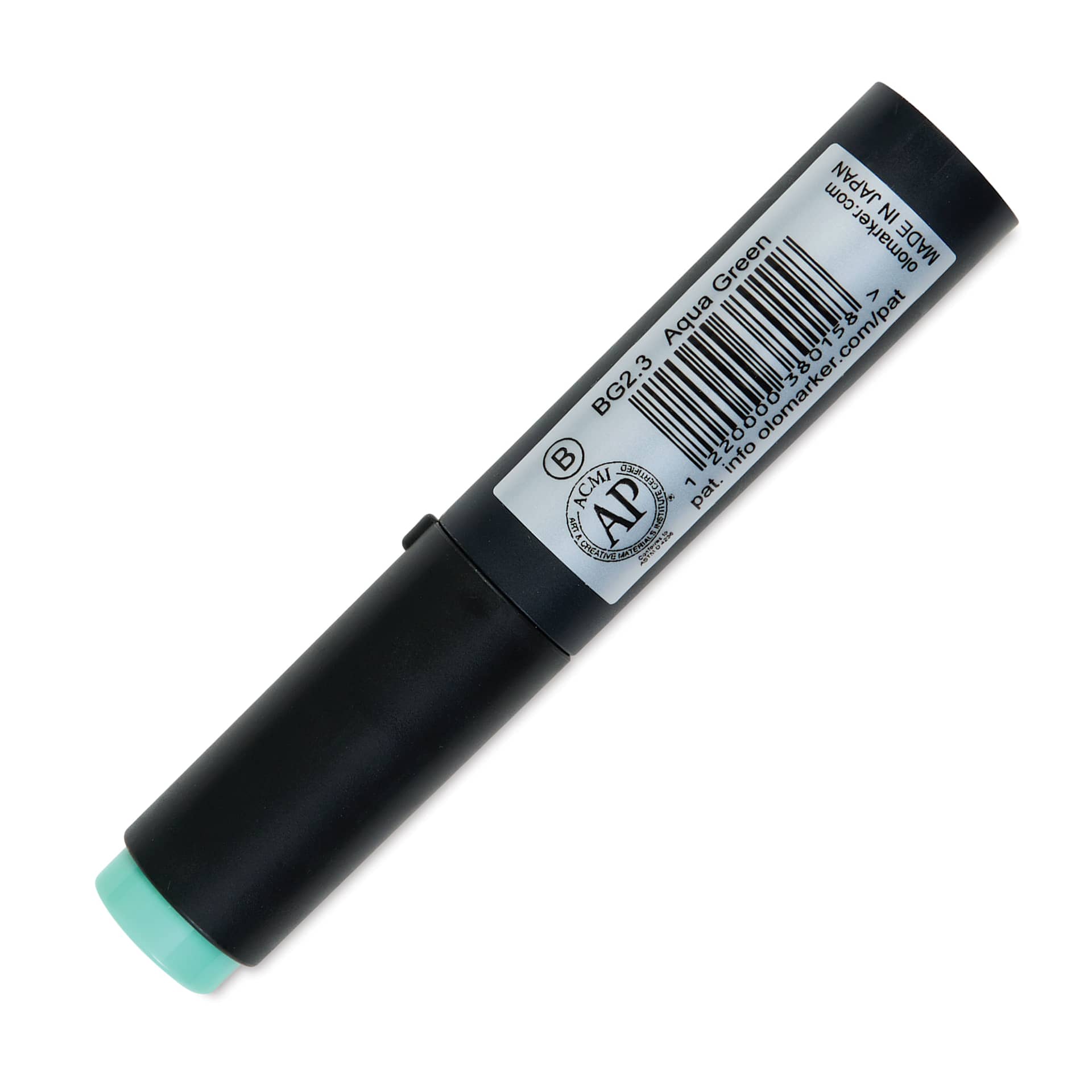 Olo Marker - Aqua Green BG2.3 back with cap on