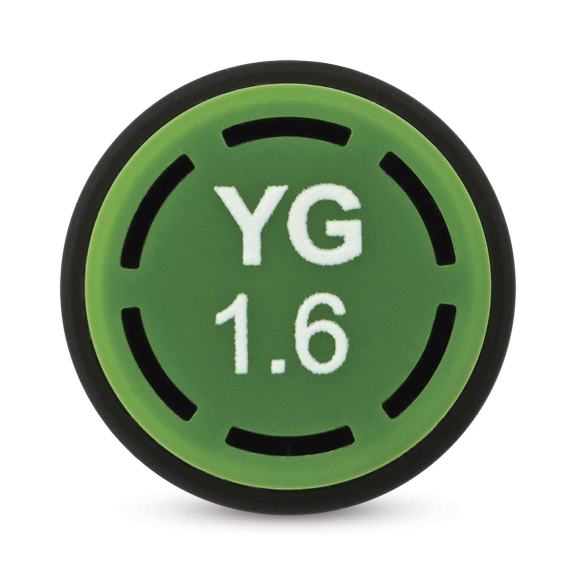 Olo Brush-Tip Half Marker - YG1.6, Matcha - end of cap