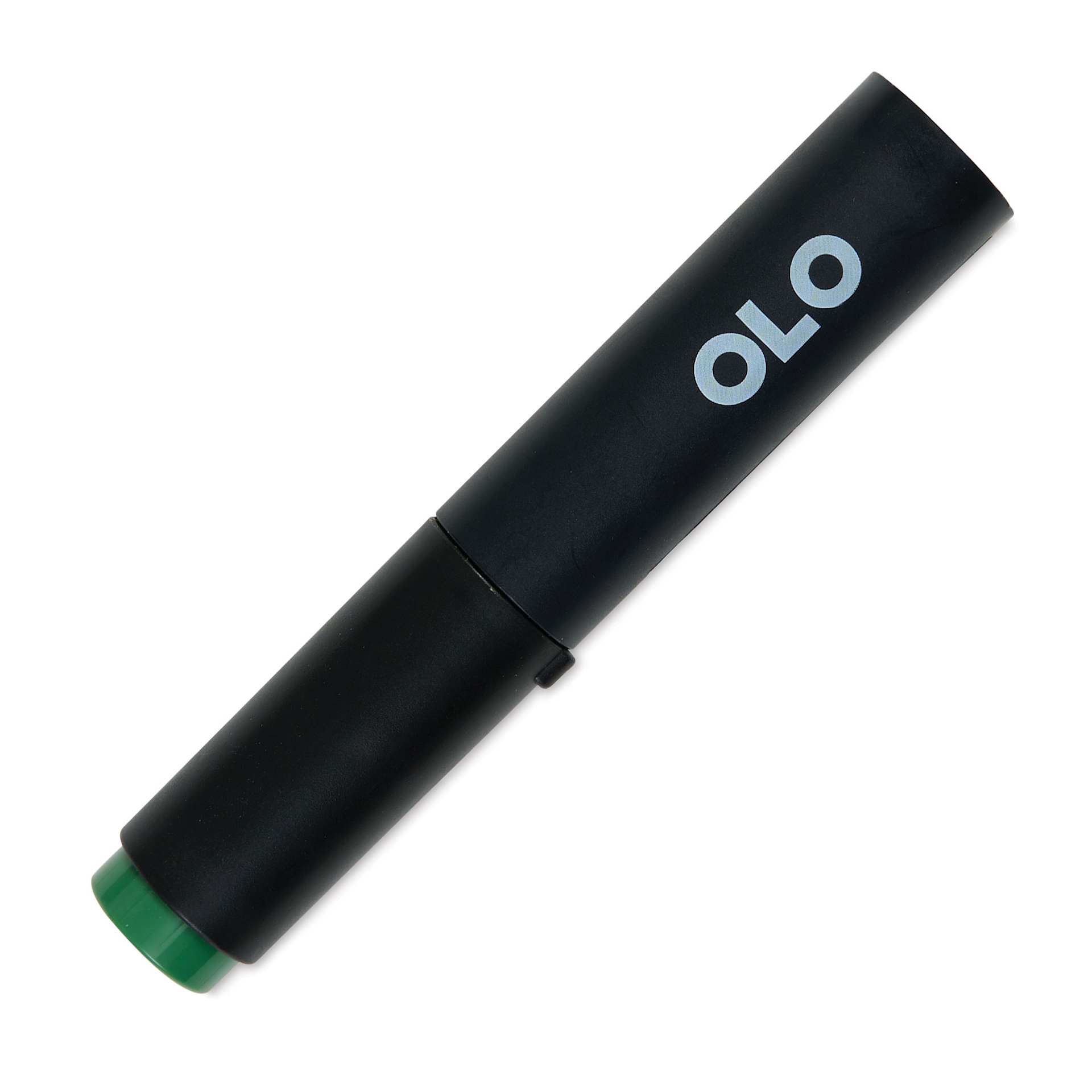 Olo Brush-Tip Half Marker - YG8.7 Fern front with cap on 