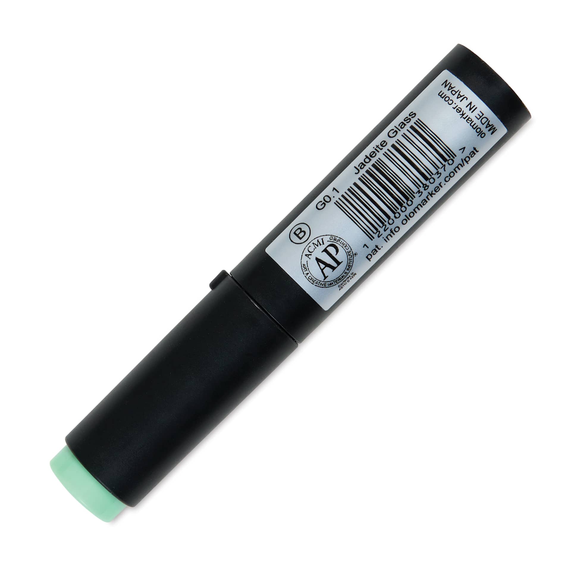 Olo Brush-Tip Half Marker - G0.1 Jadeite Glass back with cap on