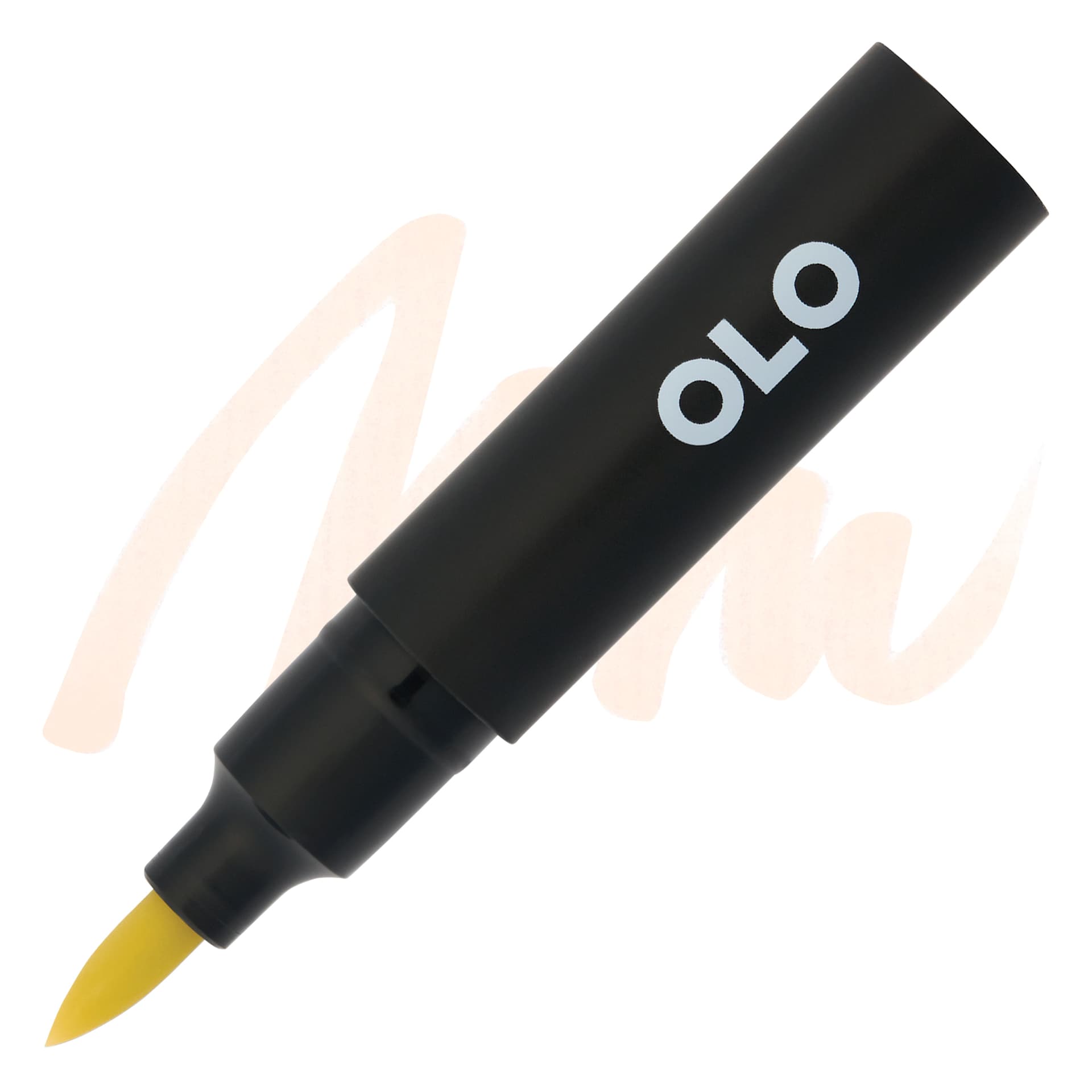 Olo Brush-Tip Half Marker - YO2.2 Pudding marker and swatch