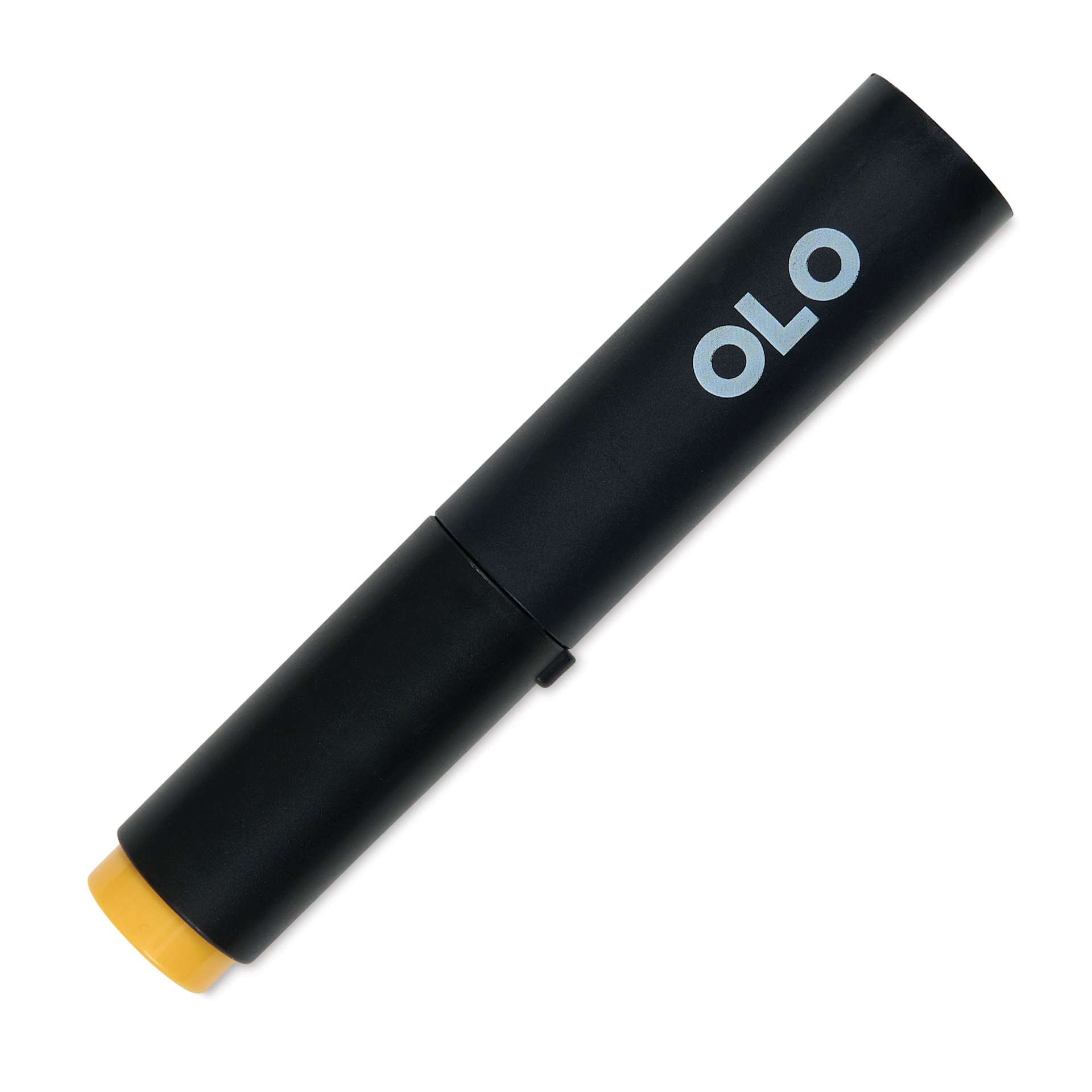 Olo Brush-Tip Half Marker - YO2.3 Butterscotch front with cap on
