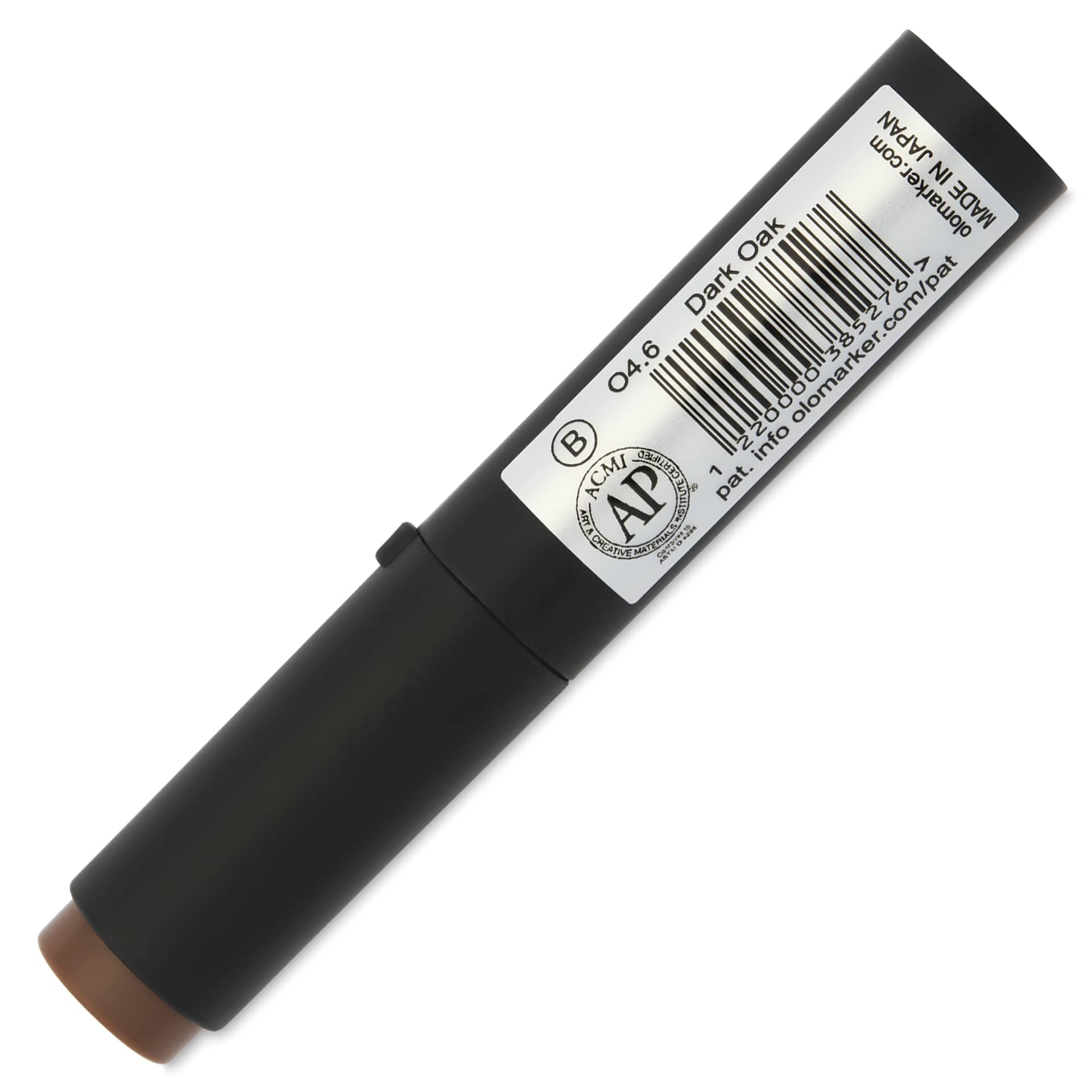 Olo Brush-Tip Half Marker - O4.6, Dry Oak - back of marker