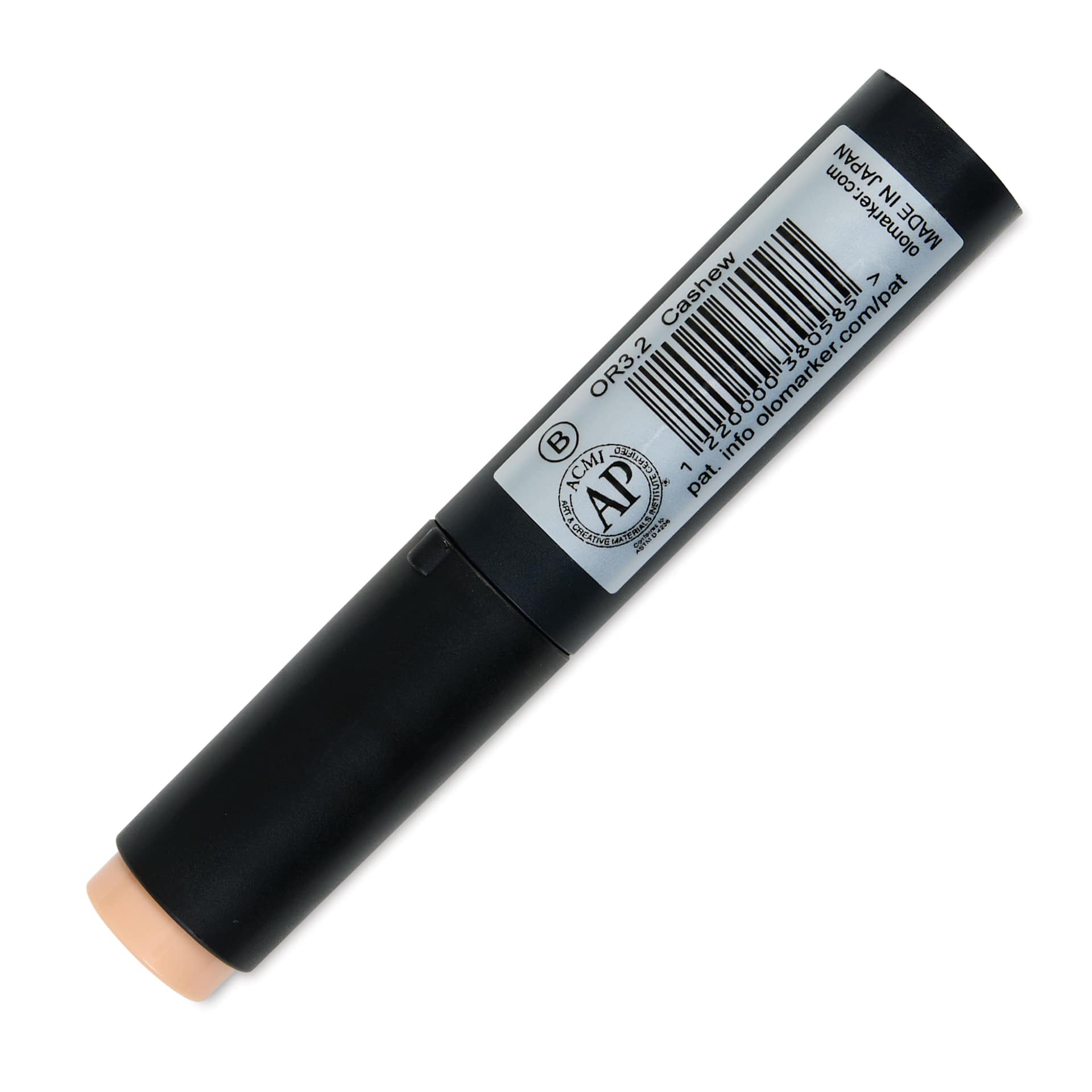Olo Brush-Tip Half Marker -  OR3.2 Cashew back with cap on