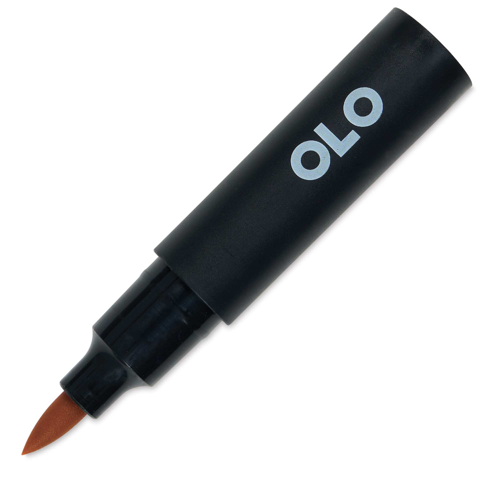 Olo Brush-Tip Half Marker - OR7.2 Rose Beige with cap off