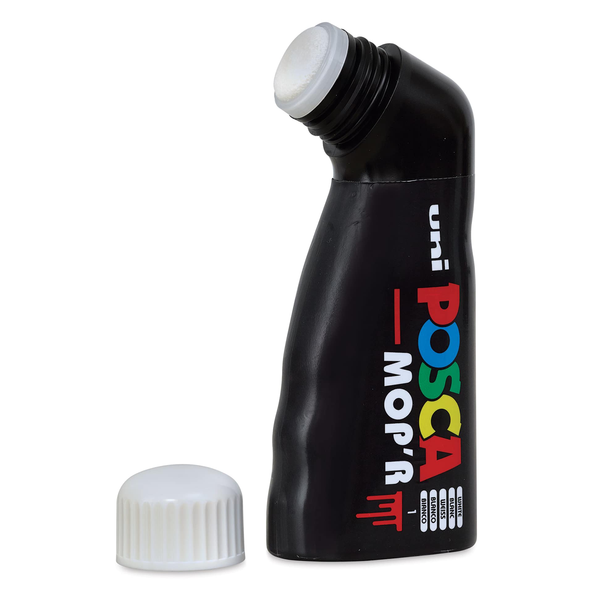 Posca Mop'r Paint Marker - White with cap removed