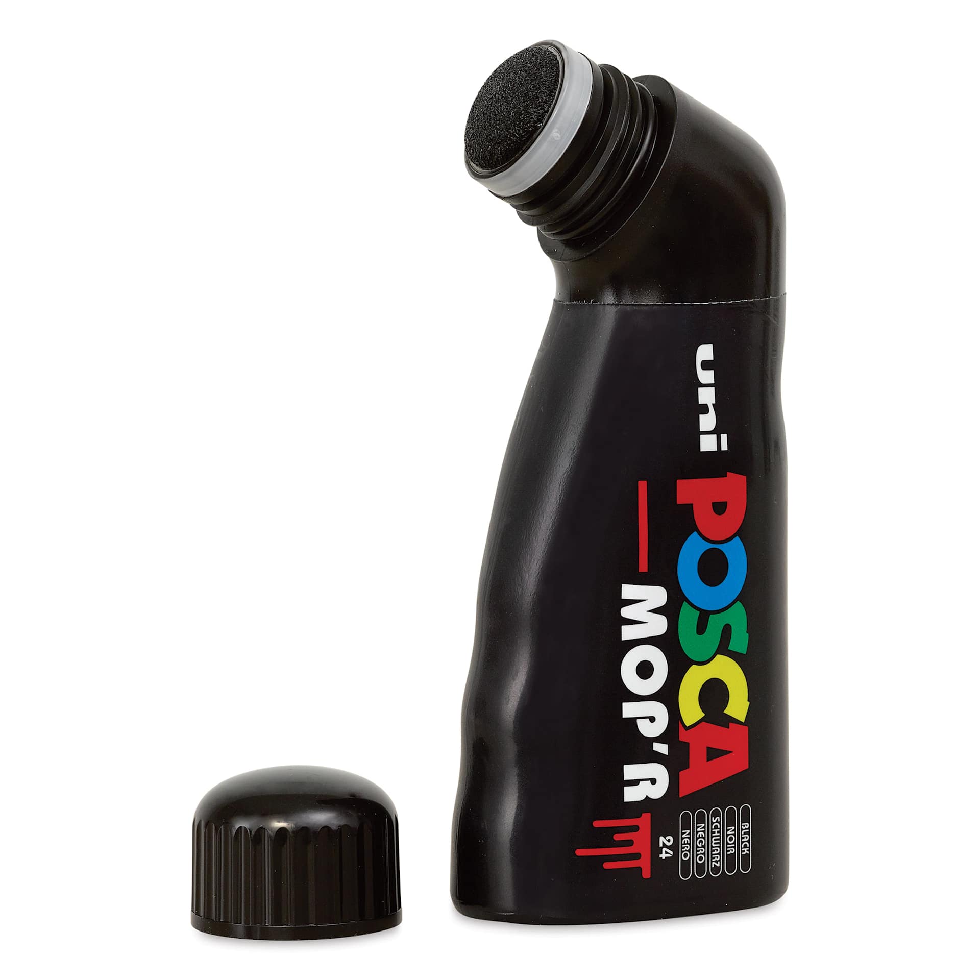 Posca Mop'r Paint Marker - Black with cap off
