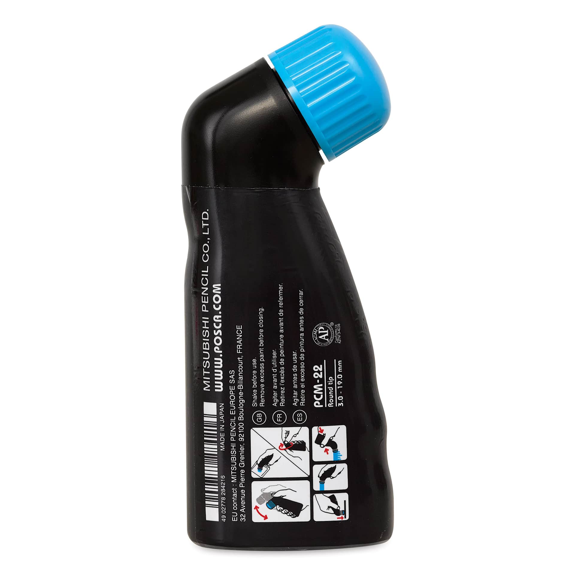 Posca Mop'r Paint Marker - Light Blue back
