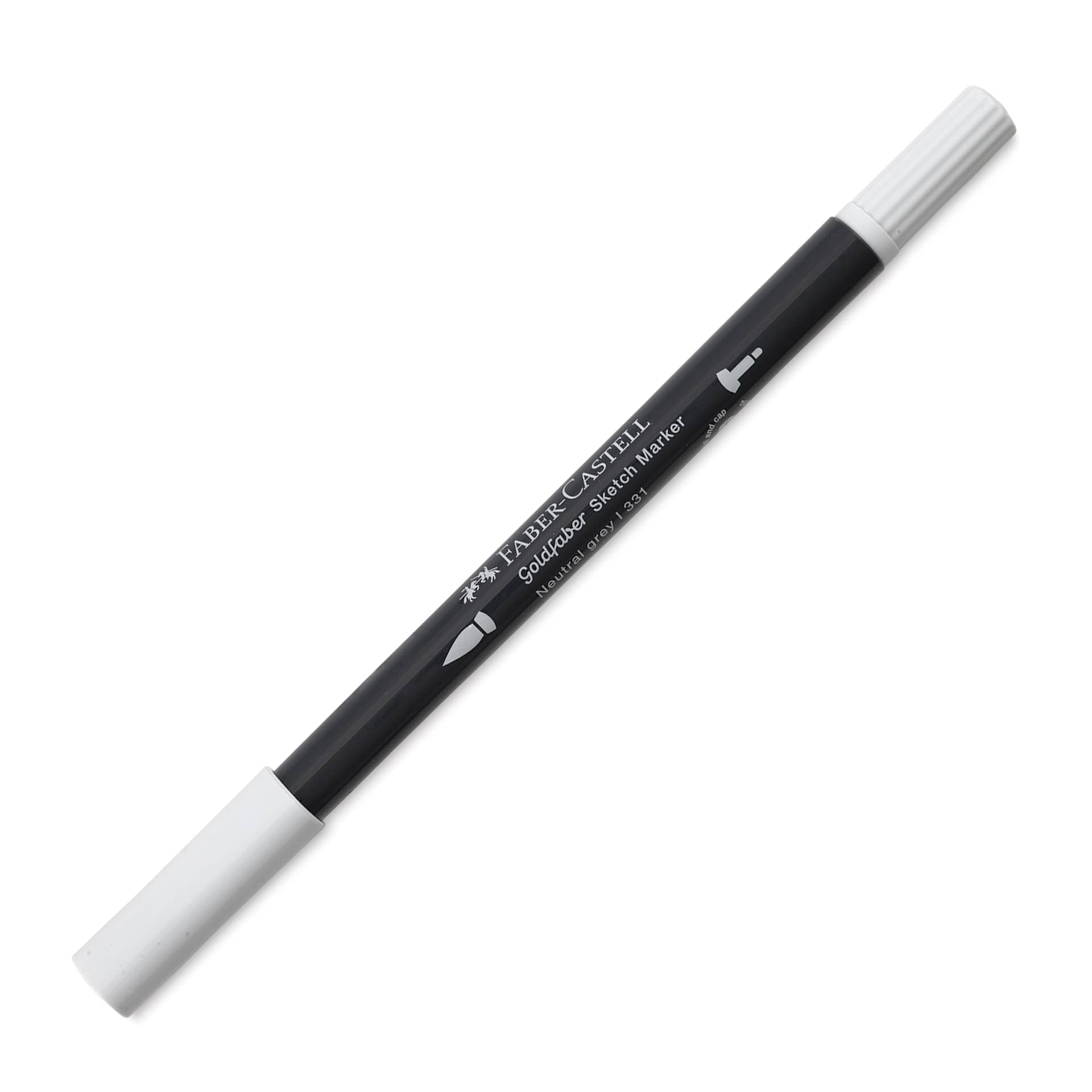 Faber-Castell Goldfaber Sketch Dual-Tip Marker - 331 Neutral Grey I, caps on