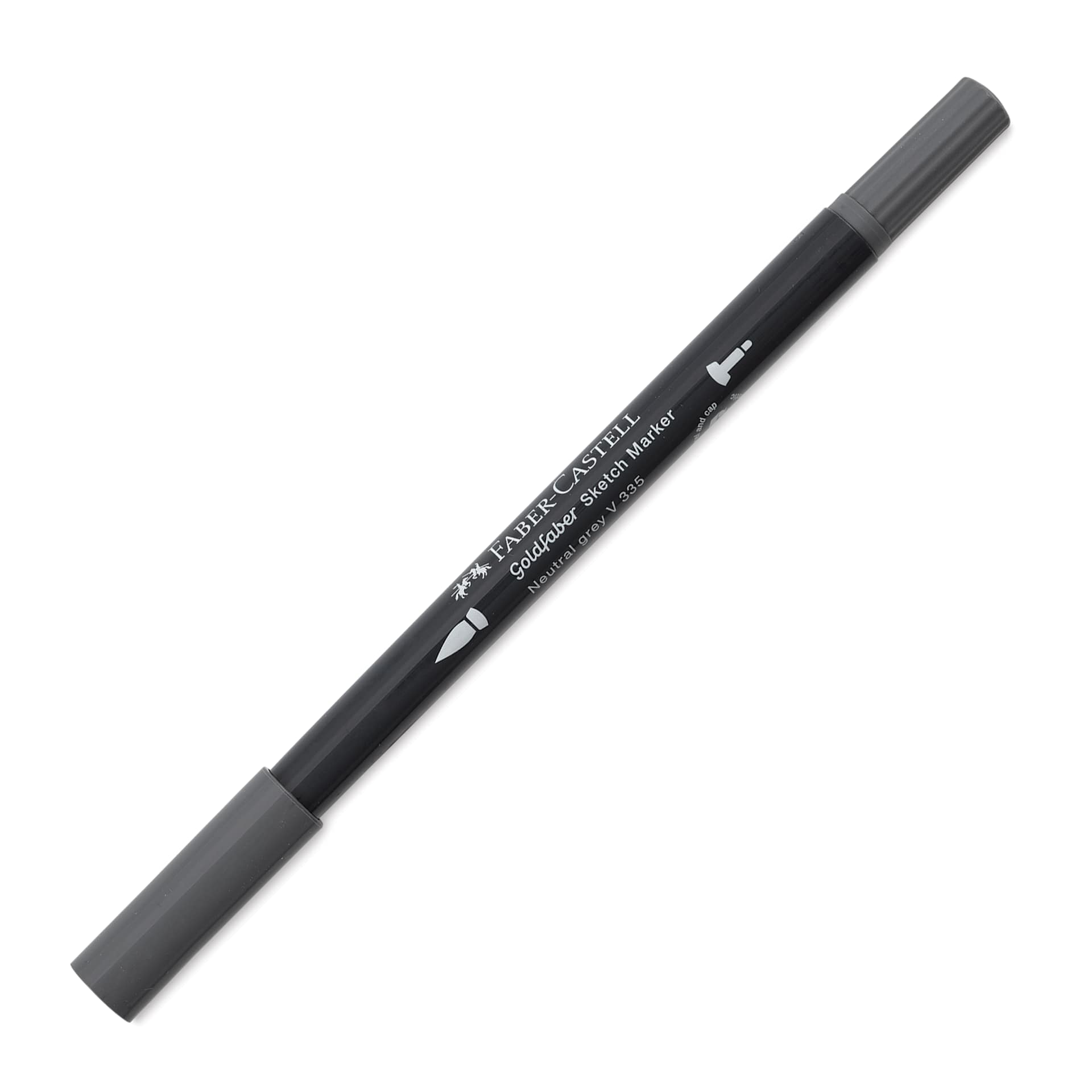 Faber-Castell Goldfaber Sketch Dual-Tip Marker - 335 Neutral Grey V, caps on