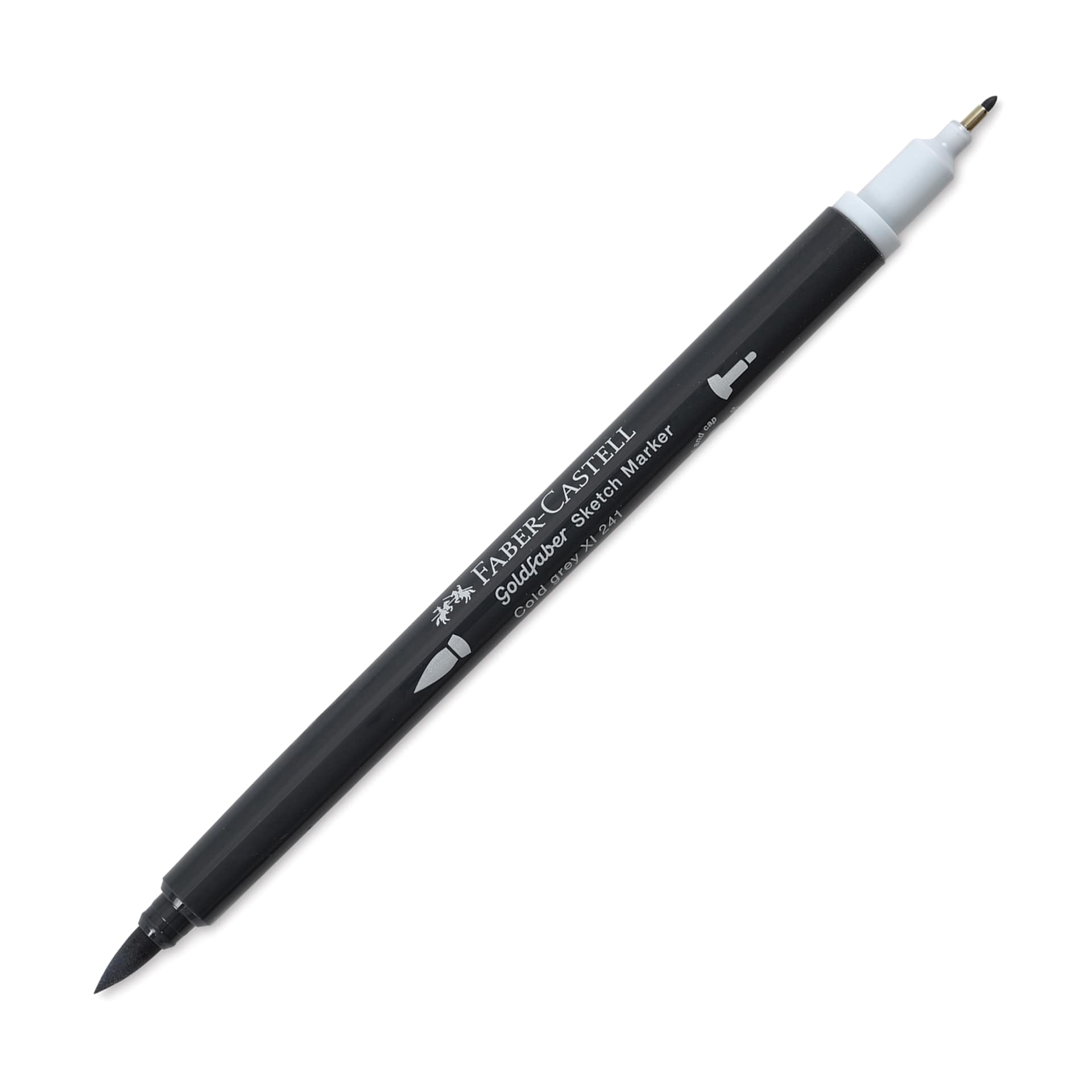 Faber-Castell Goldfaber Sketch Dual-Tip Marker - 241 Cold Grey XI, caps off