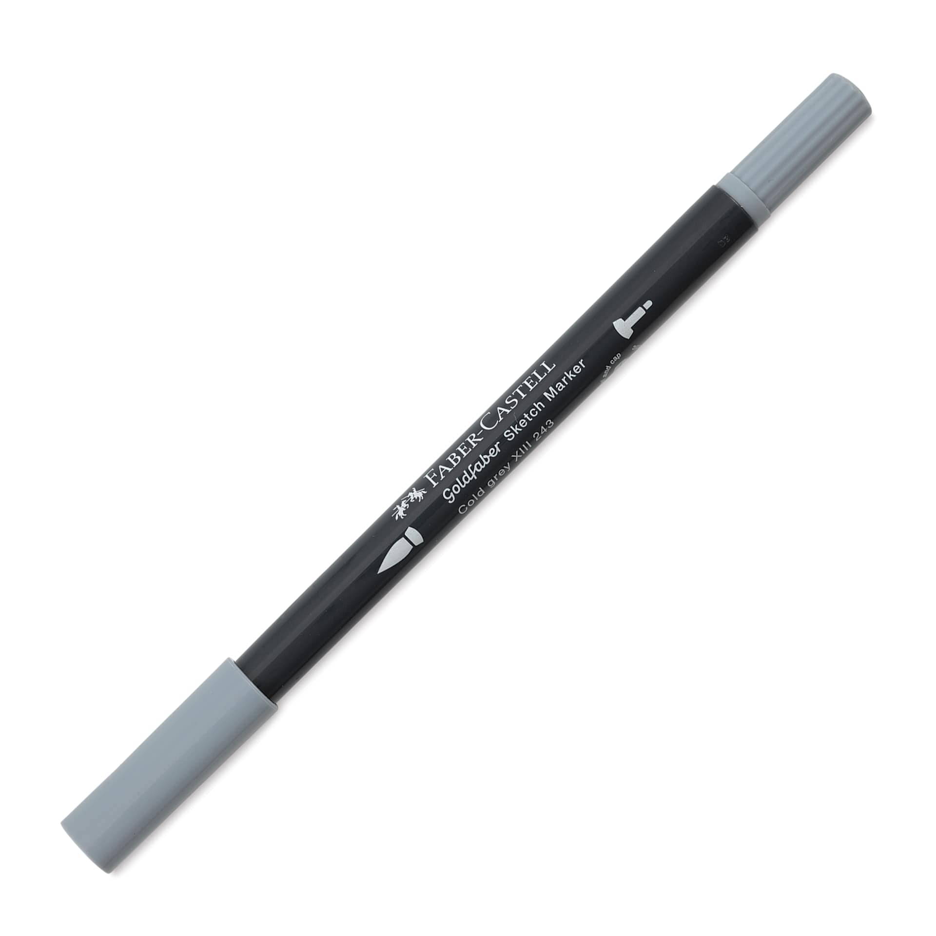 Faber-Castell Goldfaber Sketch Dual-Tip Marker - 243 Cold Grey XIII, caps on