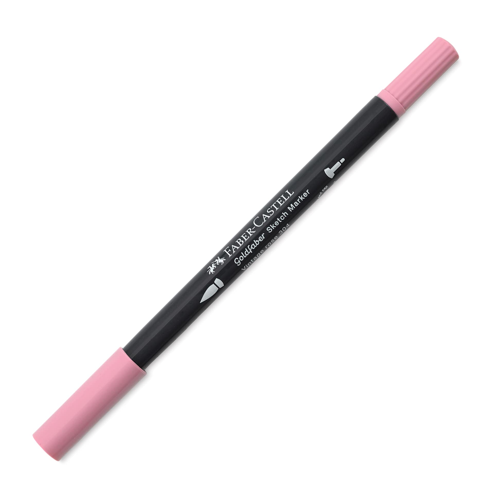 Faber-Castell Goldfaber Sketch Dual-Tip Marker - 304 Vintage Rose, caps on