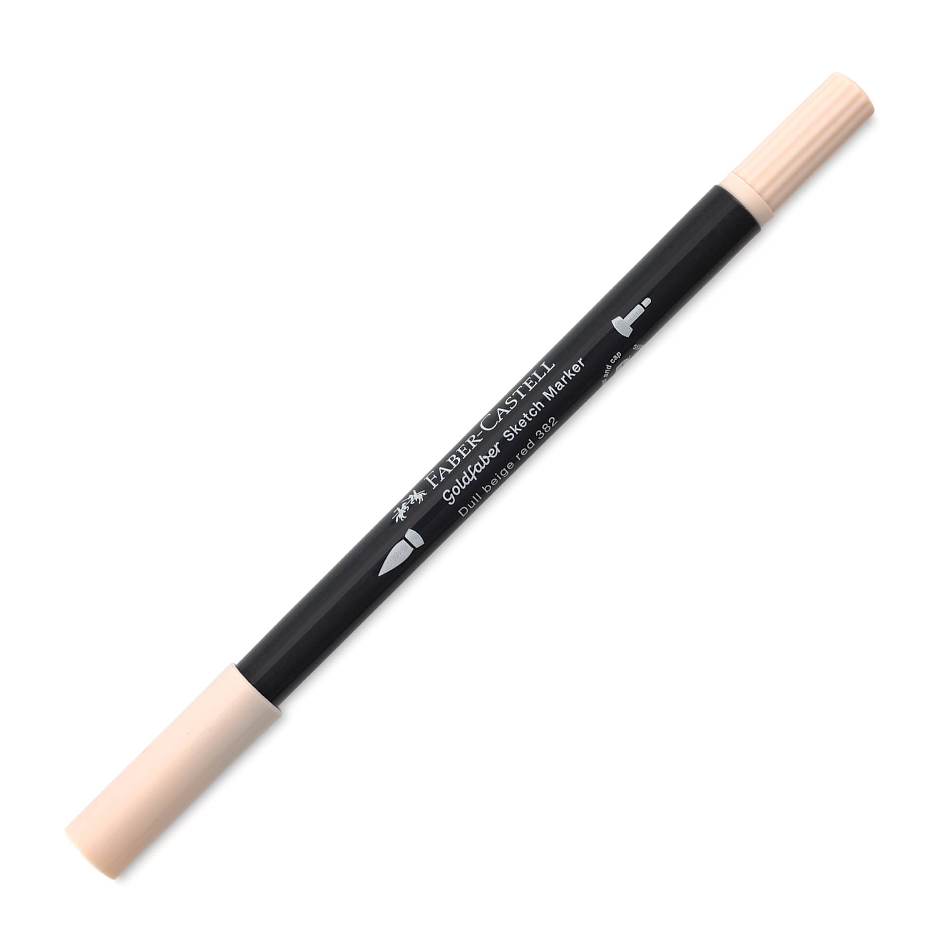 Faber-Castell Goldfaber Sketch Dual-Tip Marker - 382 Dull Beige Red, caps on