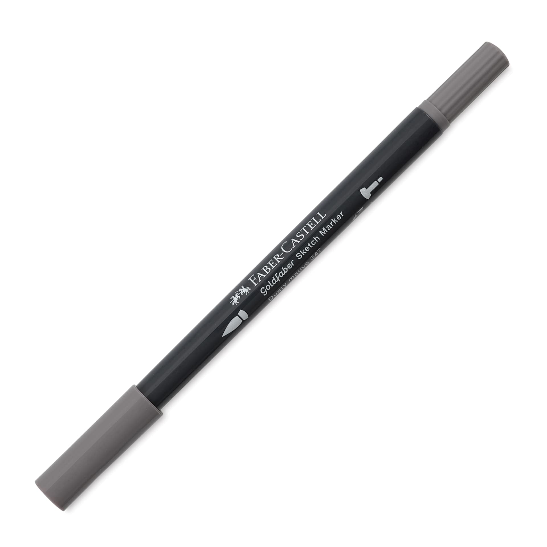 Faber-Castell Goldfaber Sketch Dual-Tip Marker - 347 Dusty Mauve, caps on