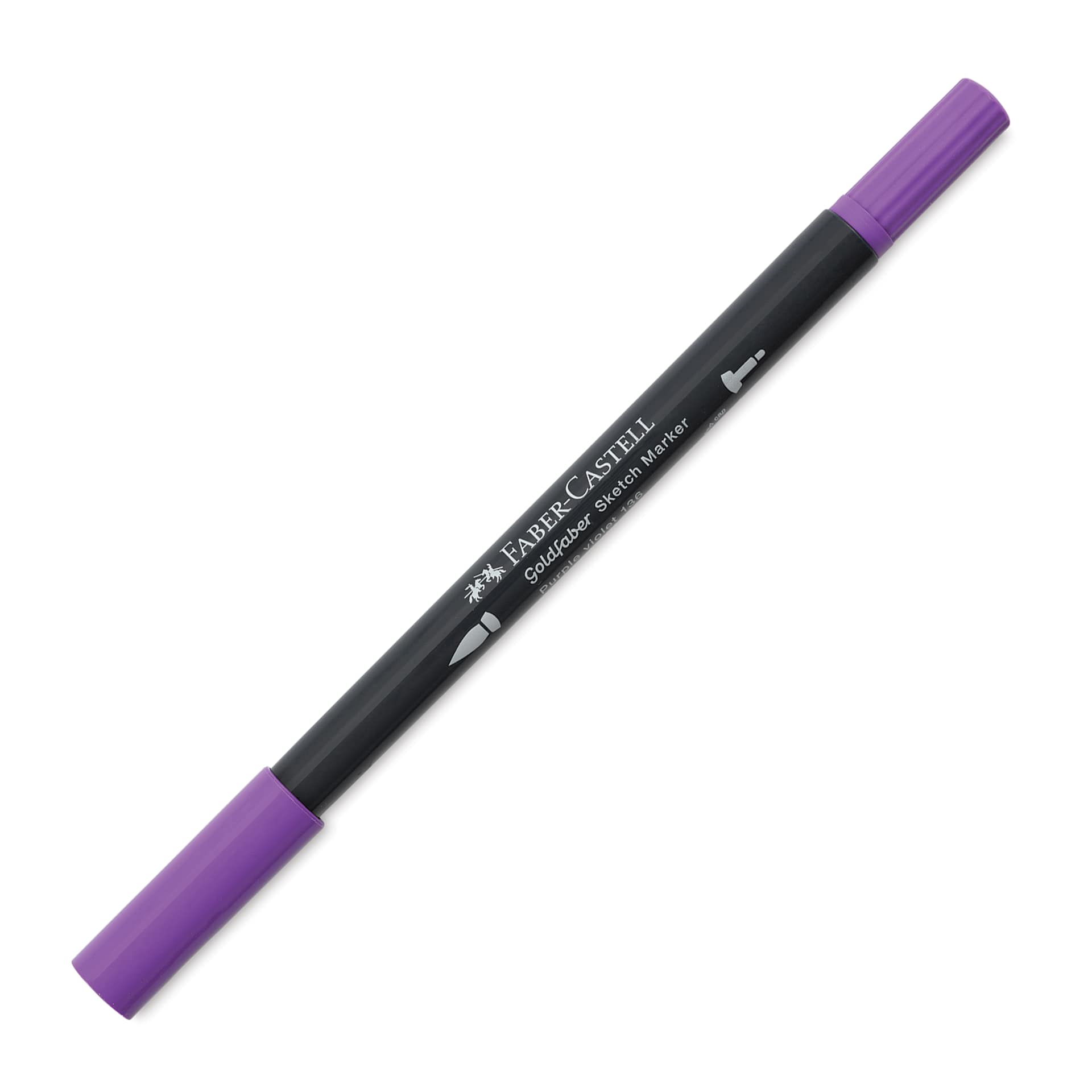 Faber-Castell Goldfaber Sketch Dual-Tip Marker - 136 Purple Violet, caps on