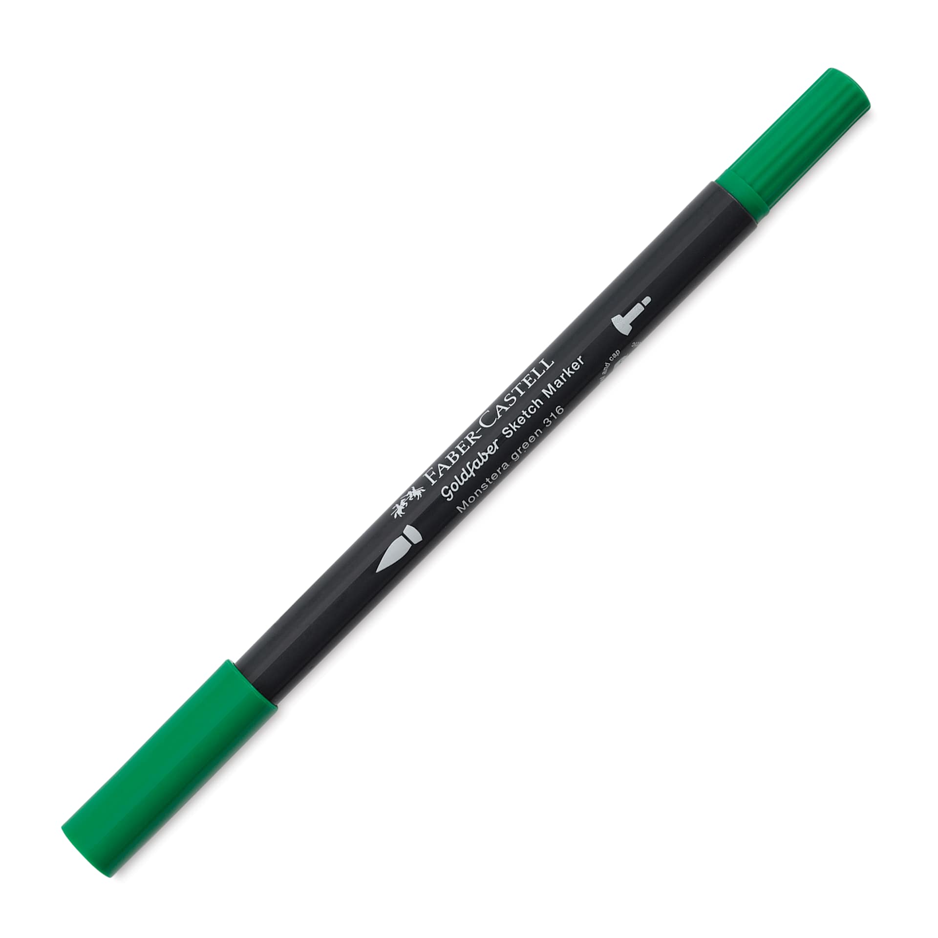 Faber-Castell Goldfaber Sketch Dual-Tip Marker - 316 Monstera Green, caps on