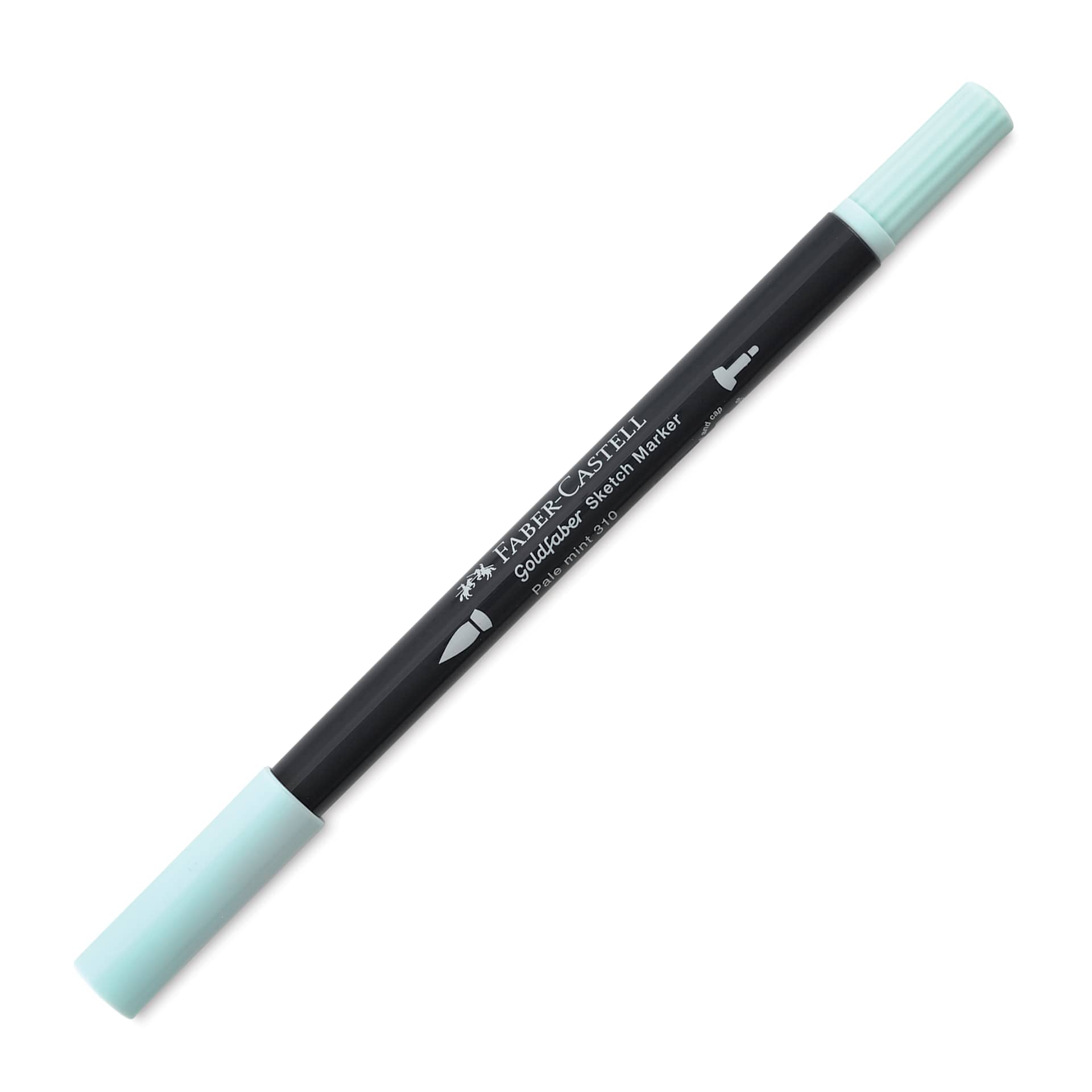 Faber-Castell Goldfaber Sketch Dual-Tip Marker - 310 Pale Mint, caps on
