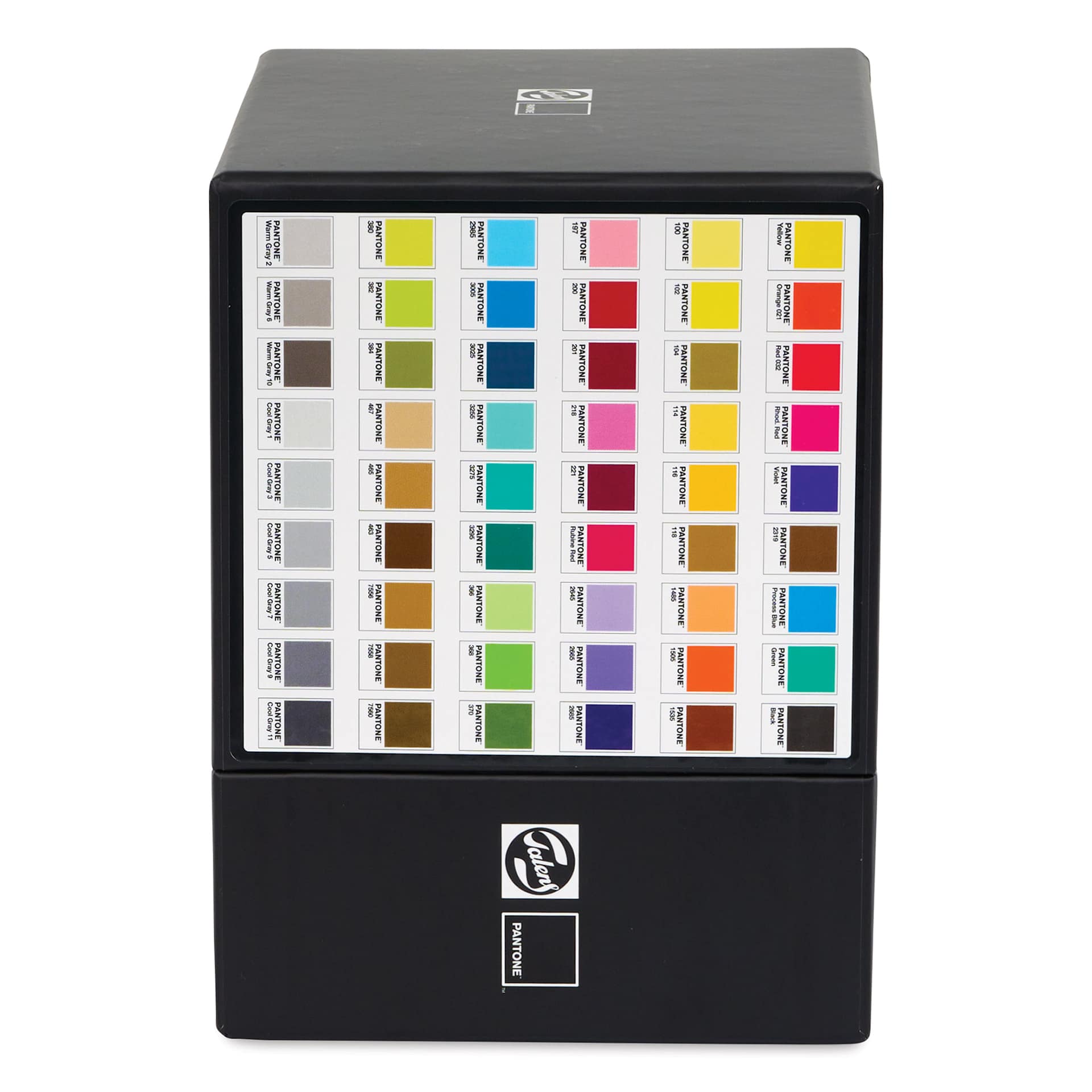 Pantone Dual Tip Markers - Assorted, Set of 54, color chart on the package