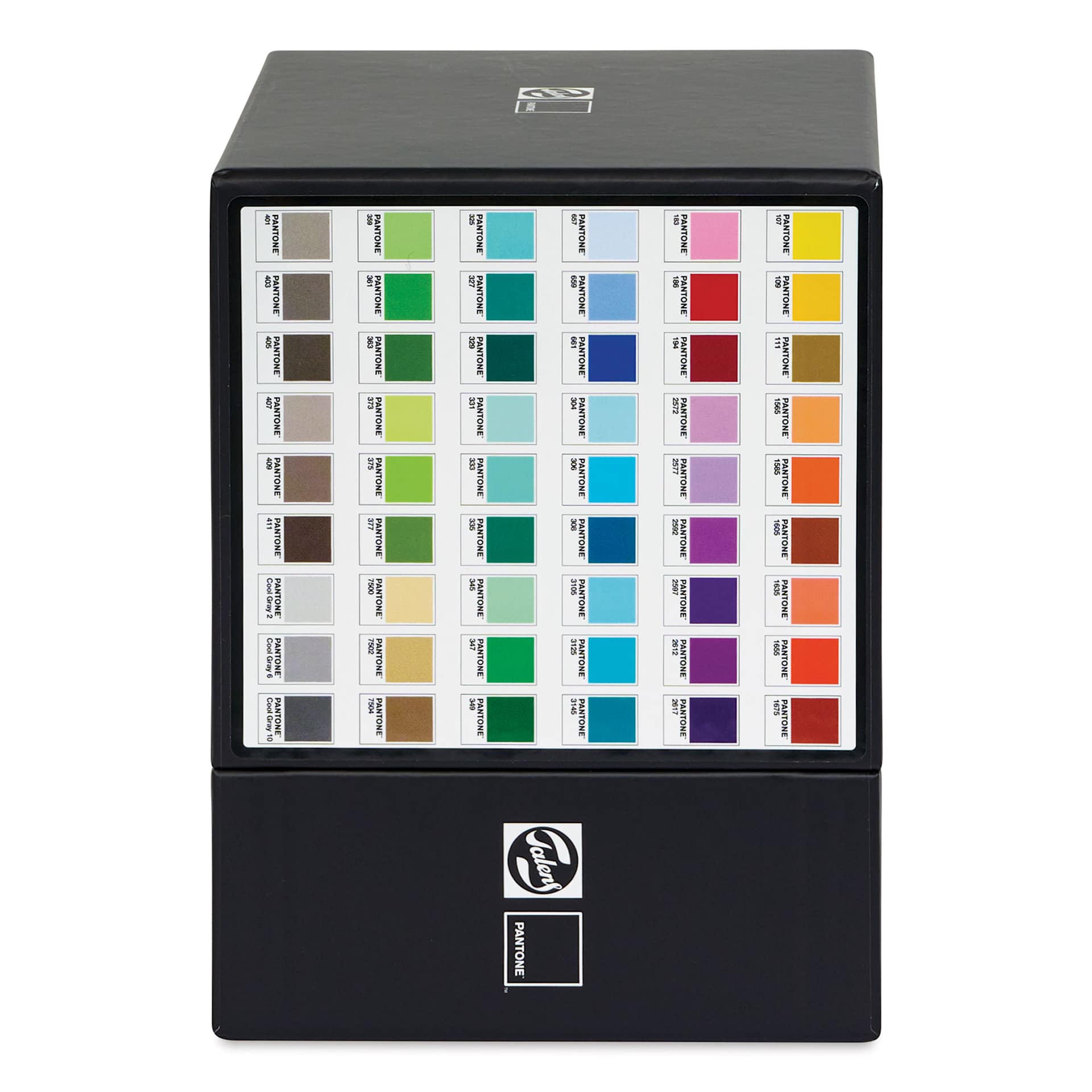 Pantone Dual Tip Markers - Assorted, Additional Set of 54, color chart on the side of the package