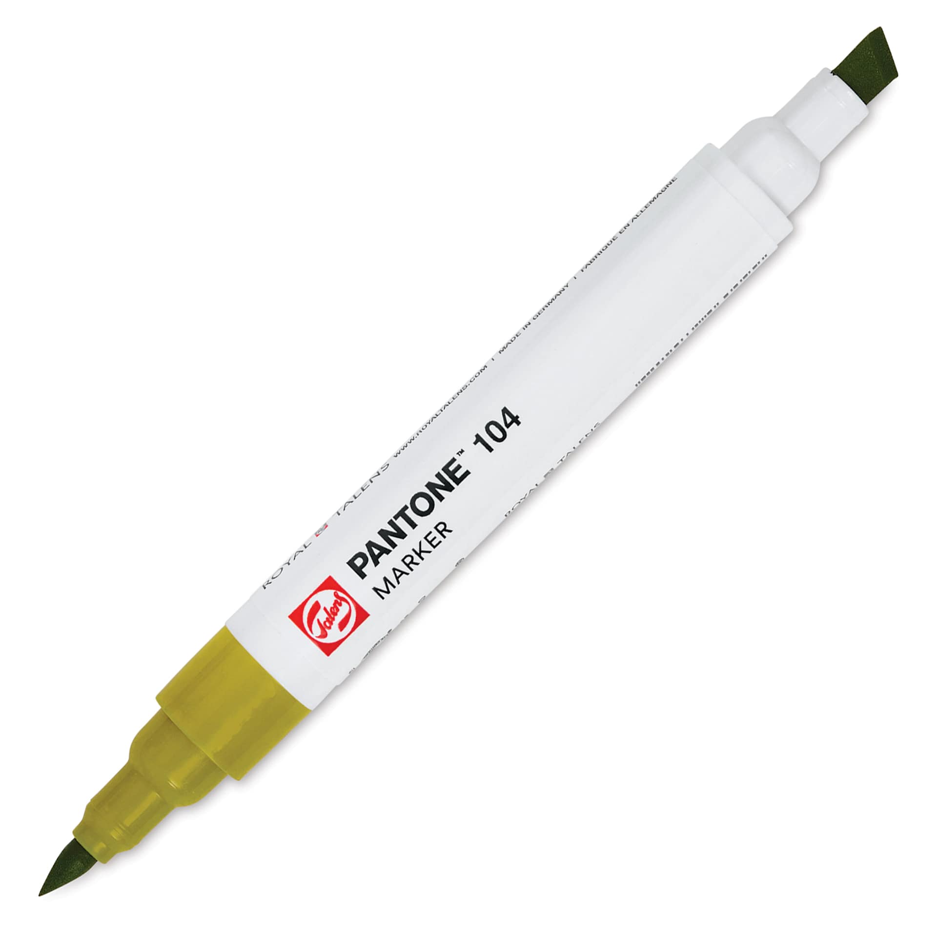 Pantone Dual Tip Marker - 104, marker with caps off