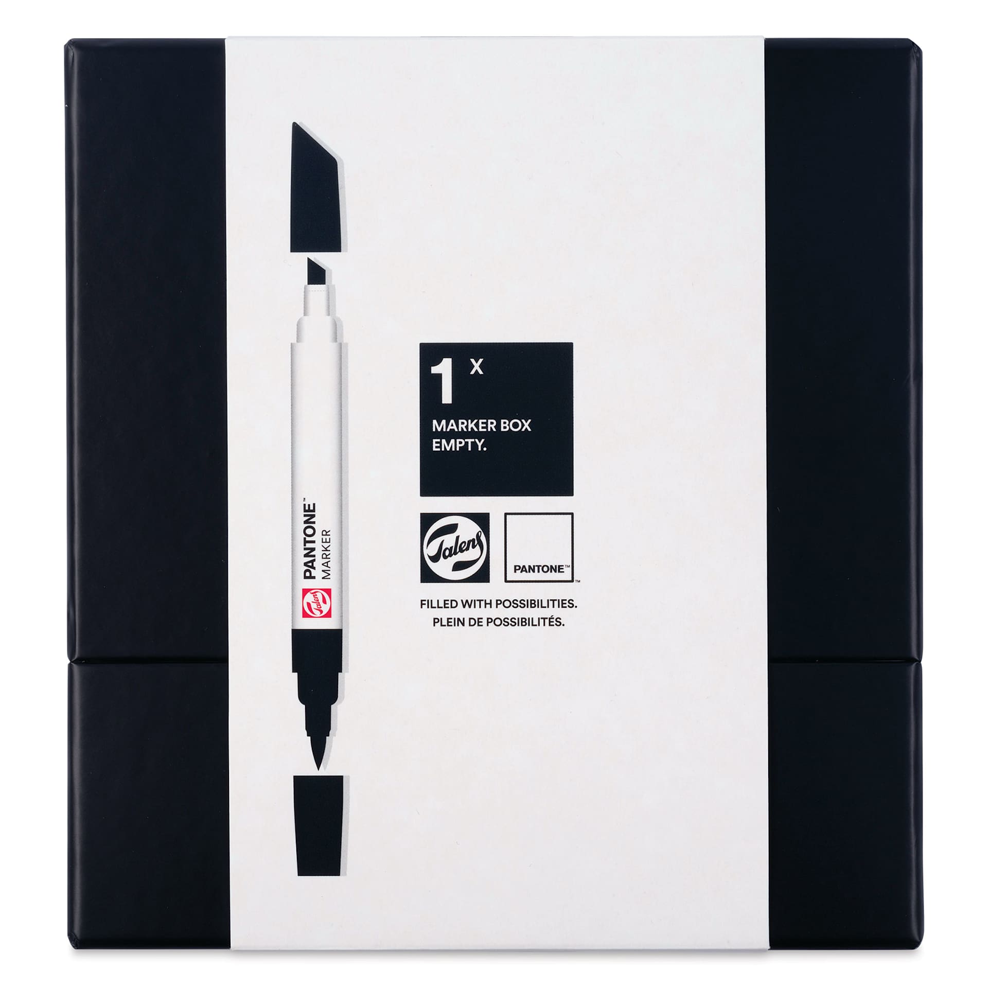 Talens Pantone Dual Tip Empty Marker Box, front of the packaging