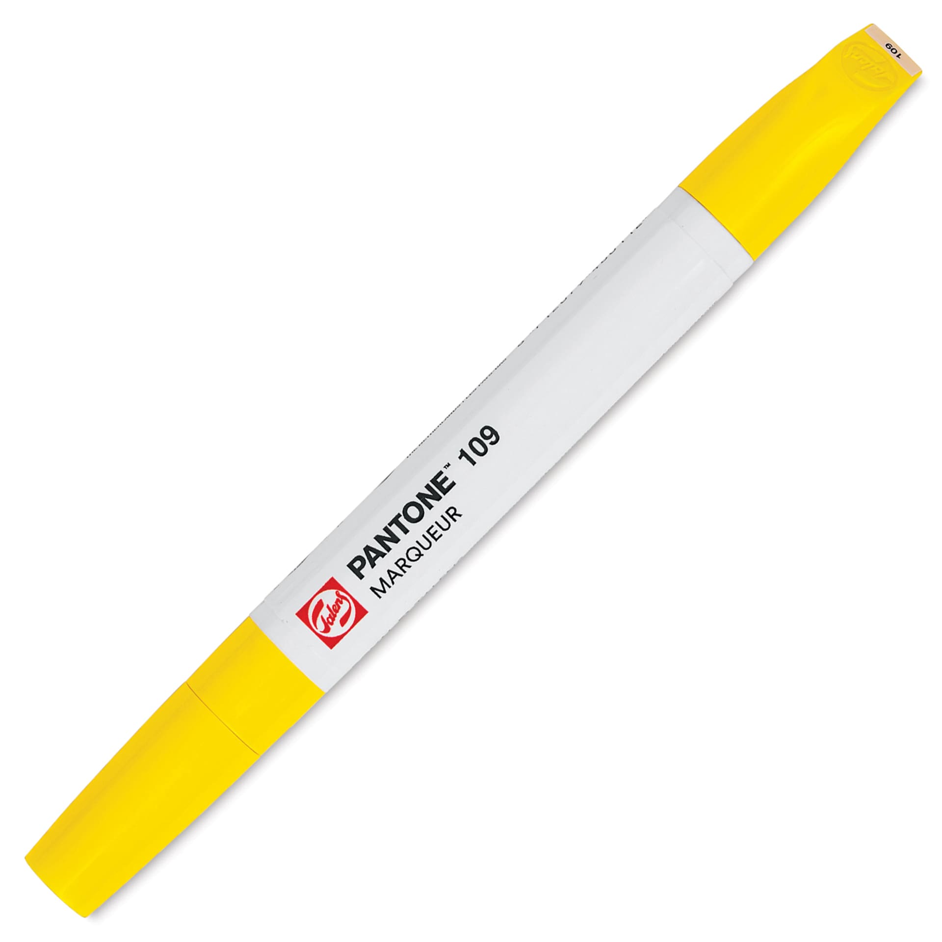 Pantone Dual Tip Marker - 109, marker with caps on