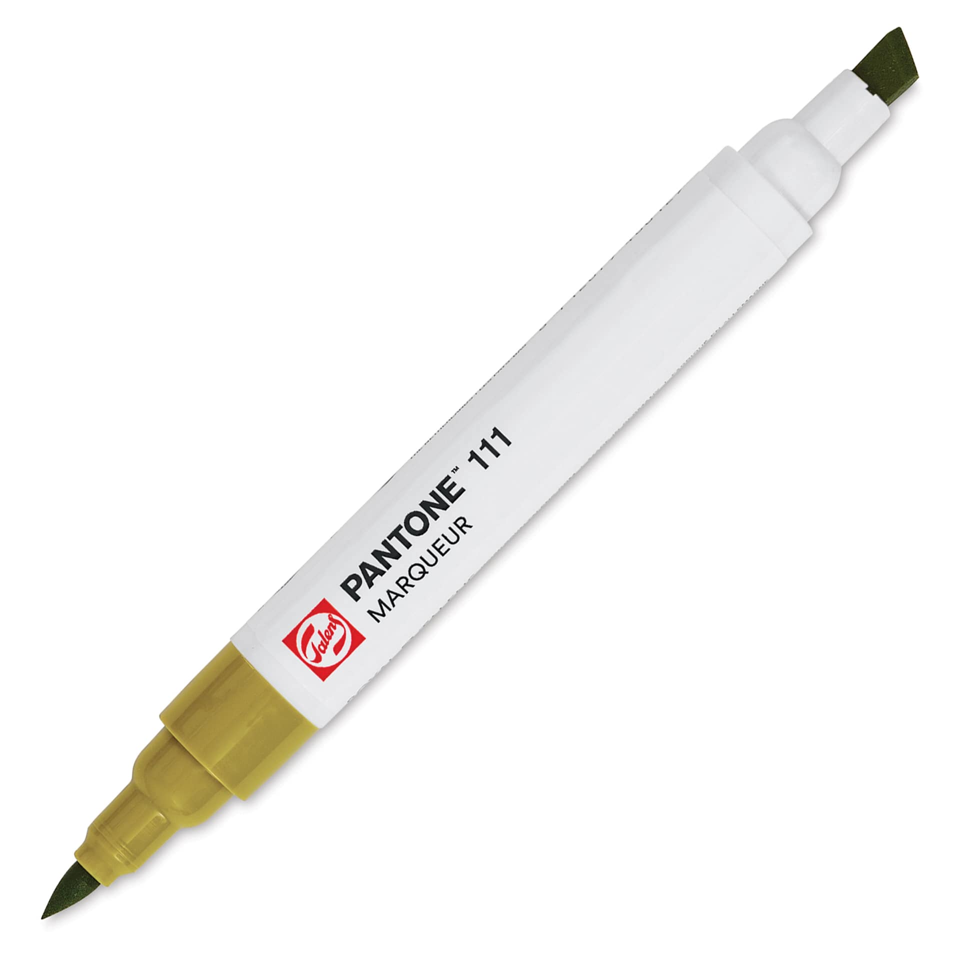 Pantone Dual Tip Marker - 111, single marker with caps off
