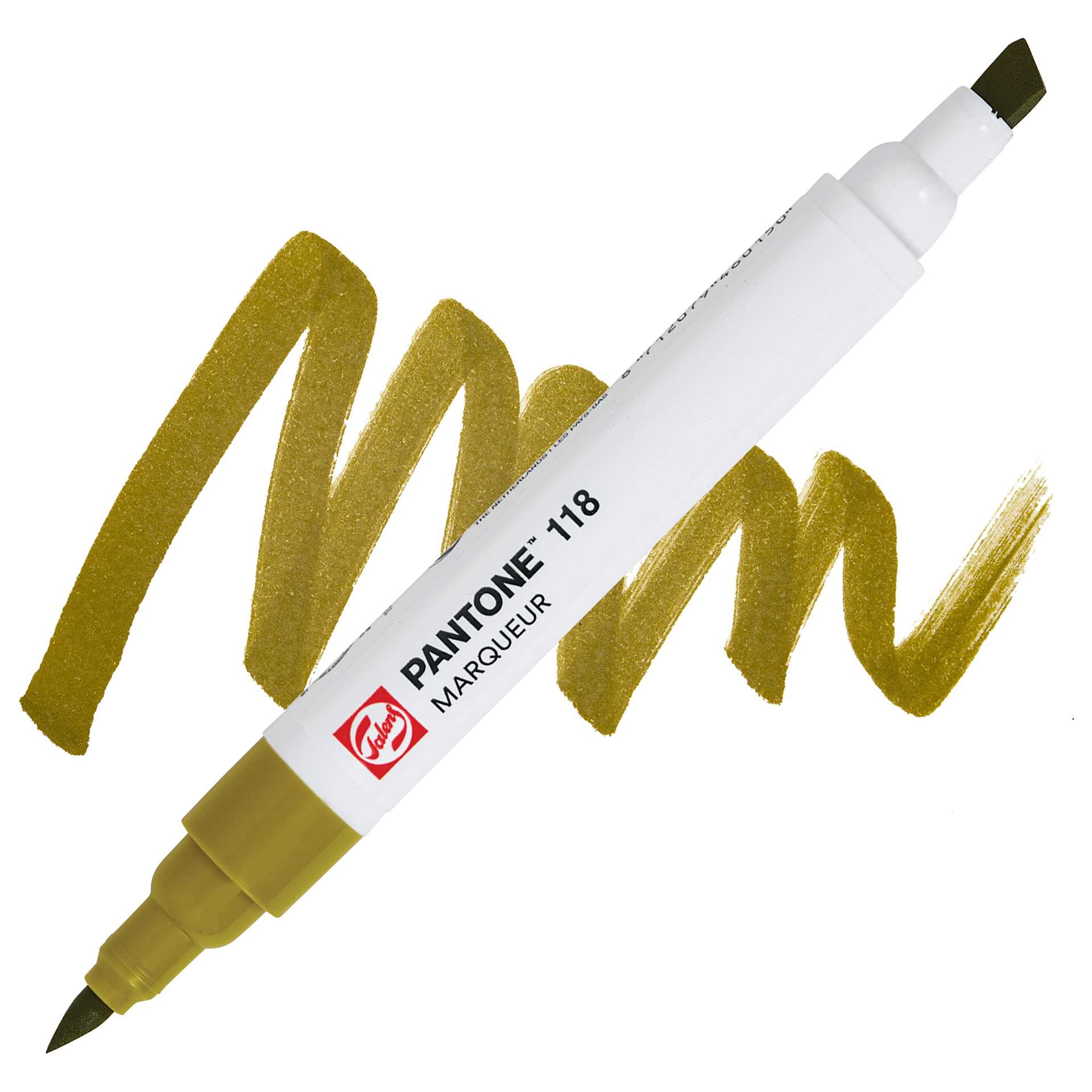 Pantone Dual Tip Marker - 118, swatch and marker