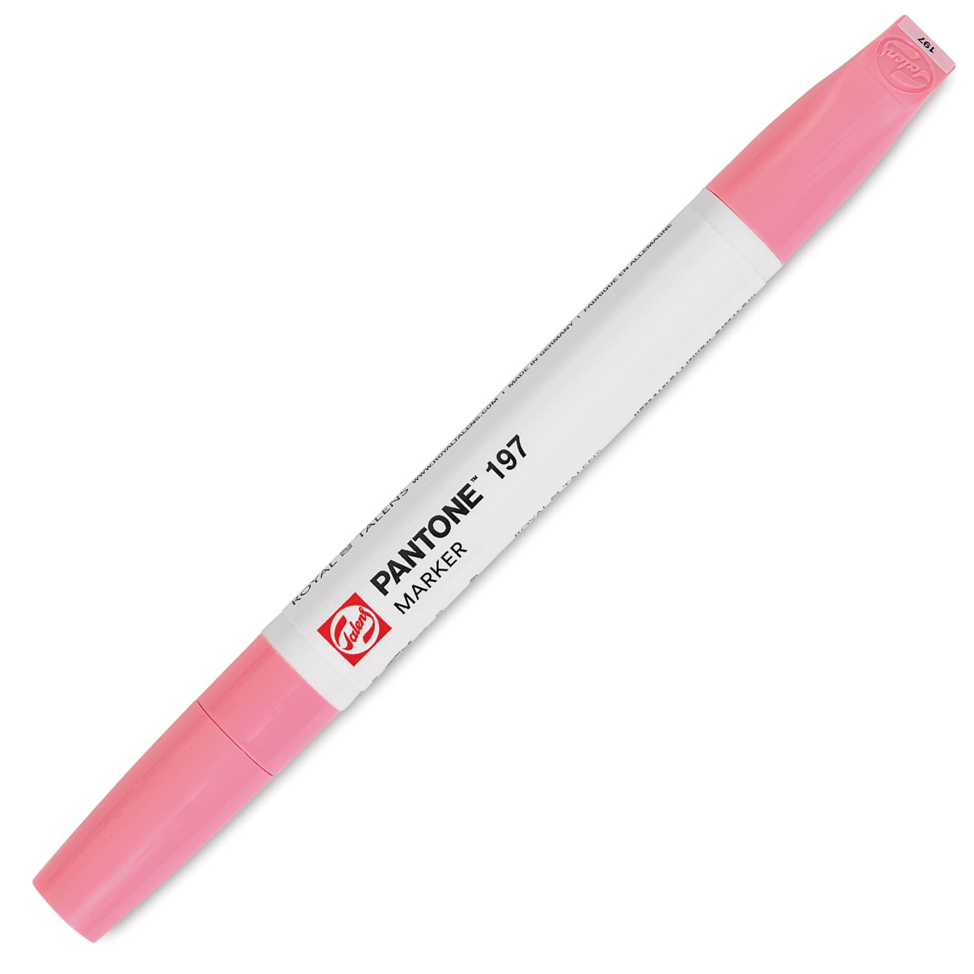 Pantone Dual Tip Marker - 197, marker with caps on